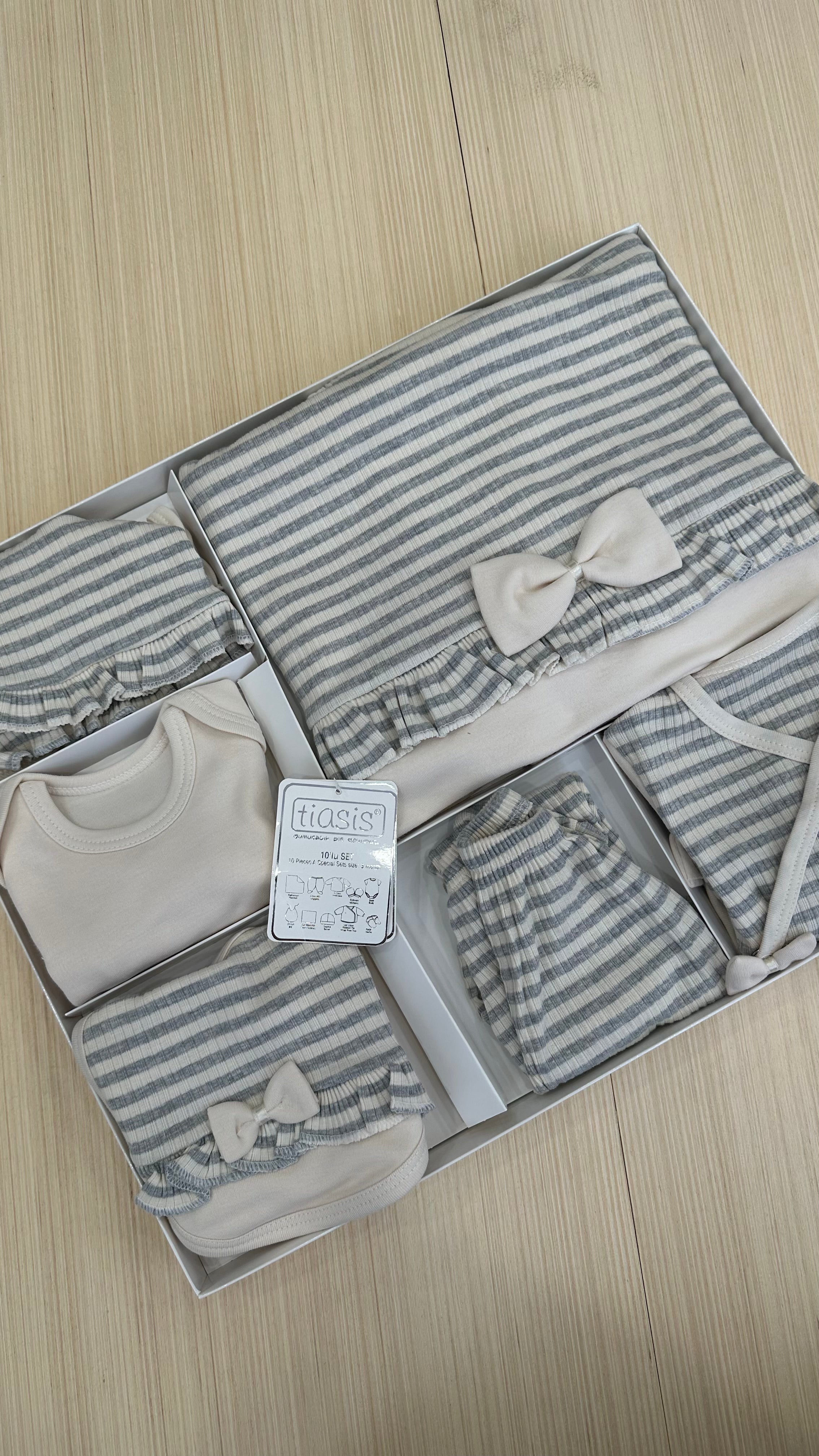 Set NASCITA 10 PZ - GRIGIO