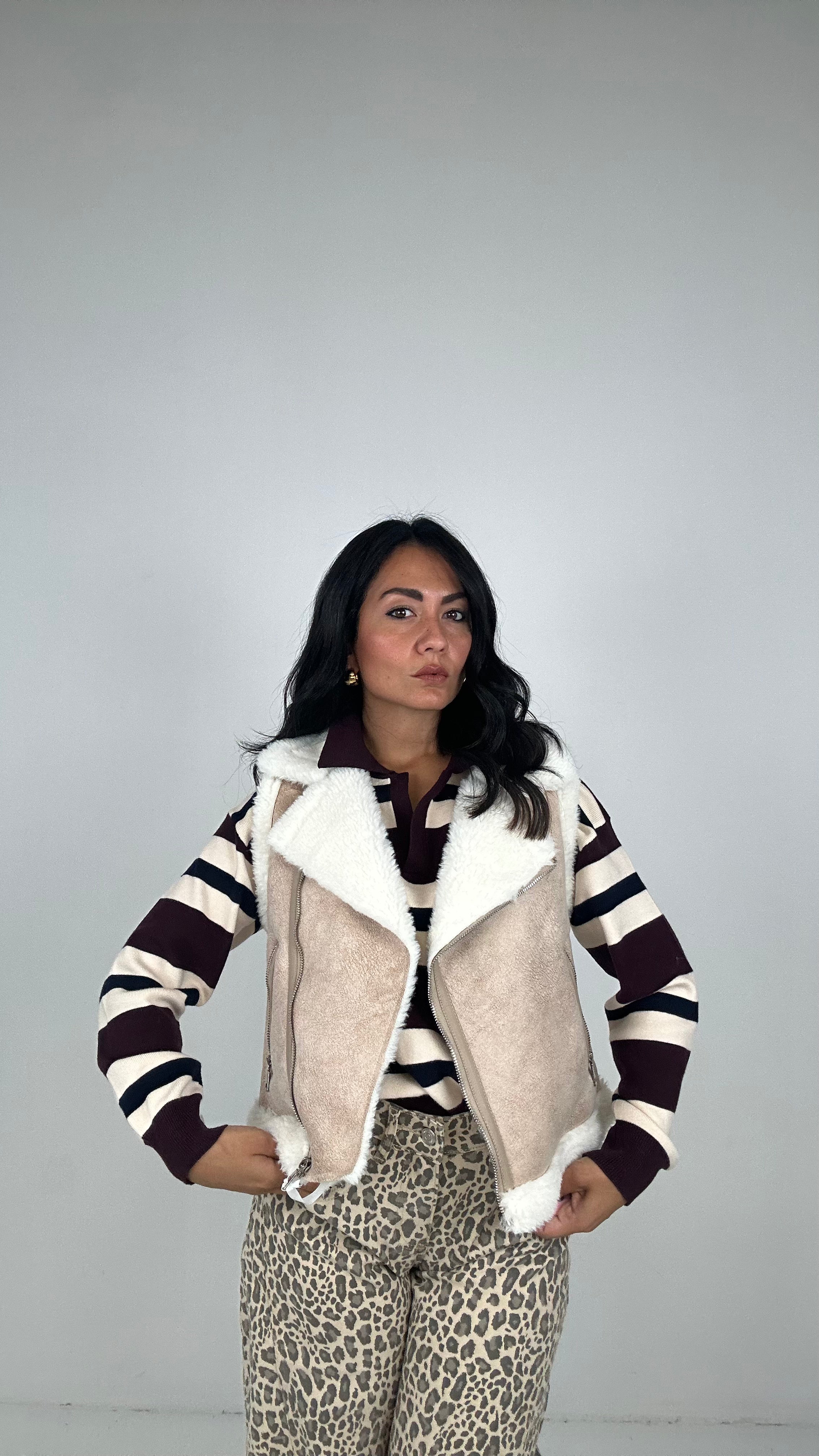 Gilet ECOMONTONE - BEIGE