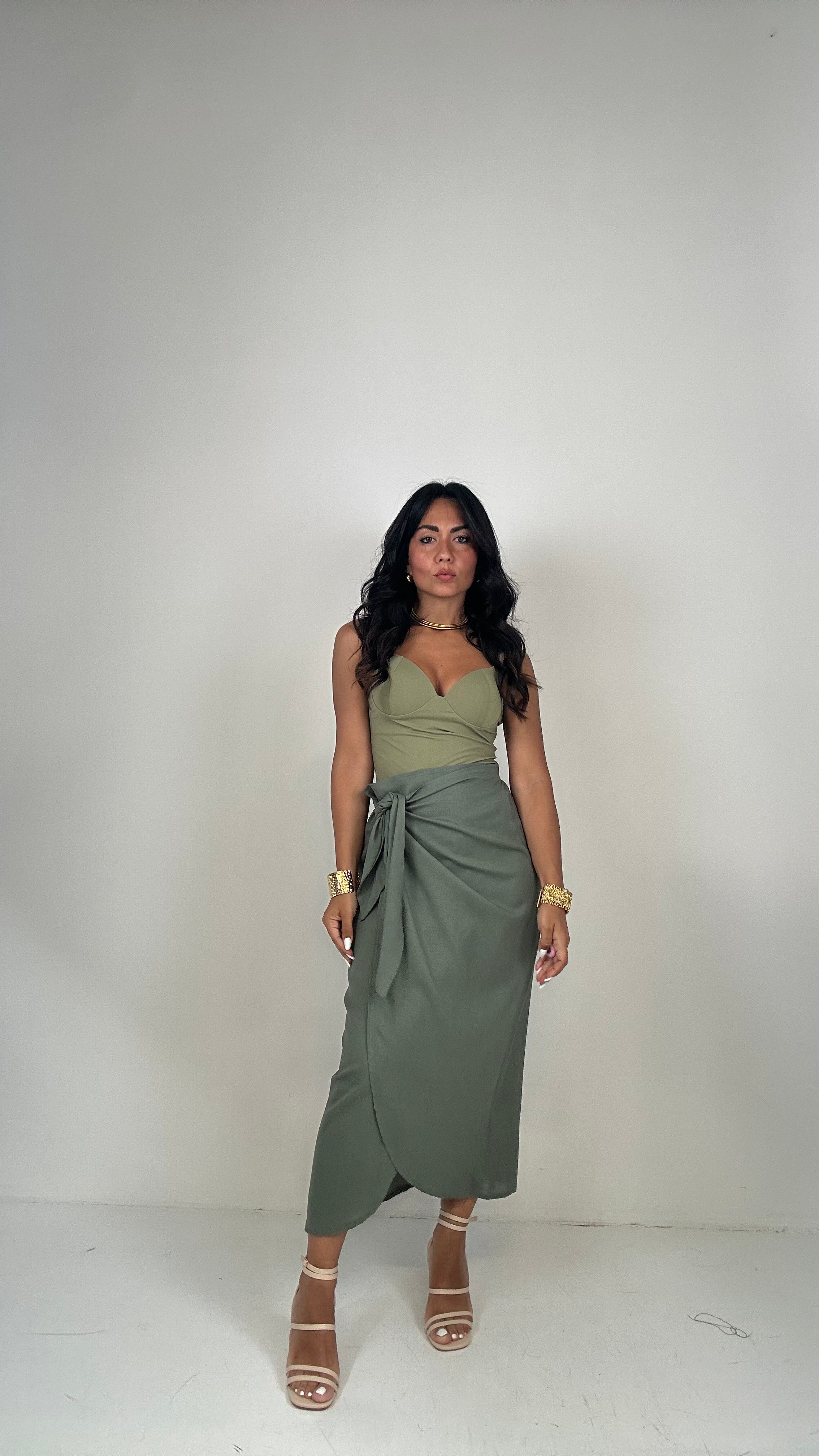 Gonna PORTAFOGLIO BASIC - VERDE MILITARE