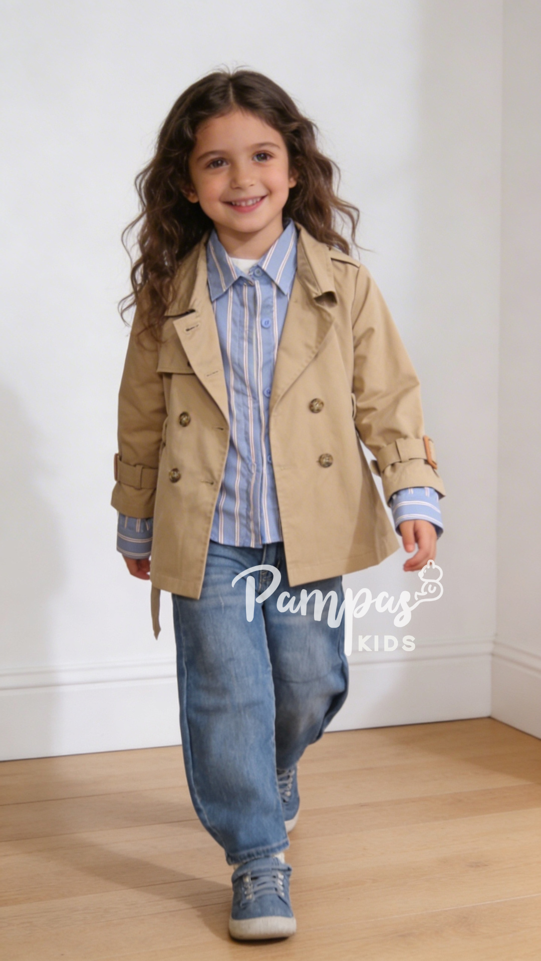 Camicia riga CON MAGLIA 4-14A - CELESTE