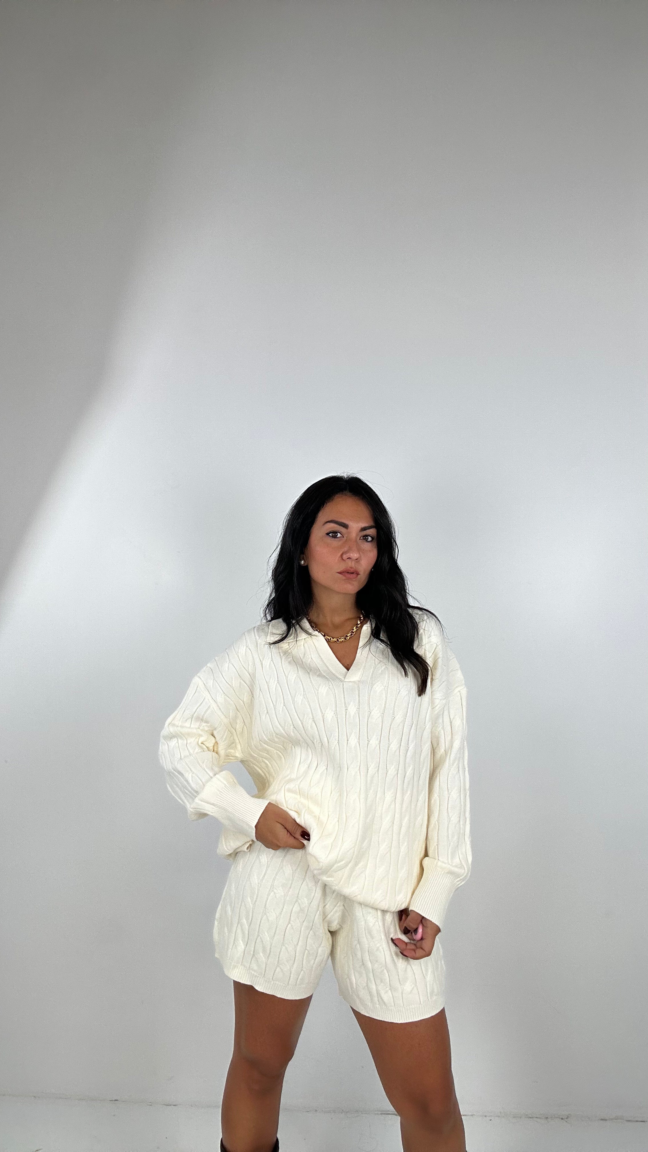 Coordinato TRECCIA POLO - PANNA
