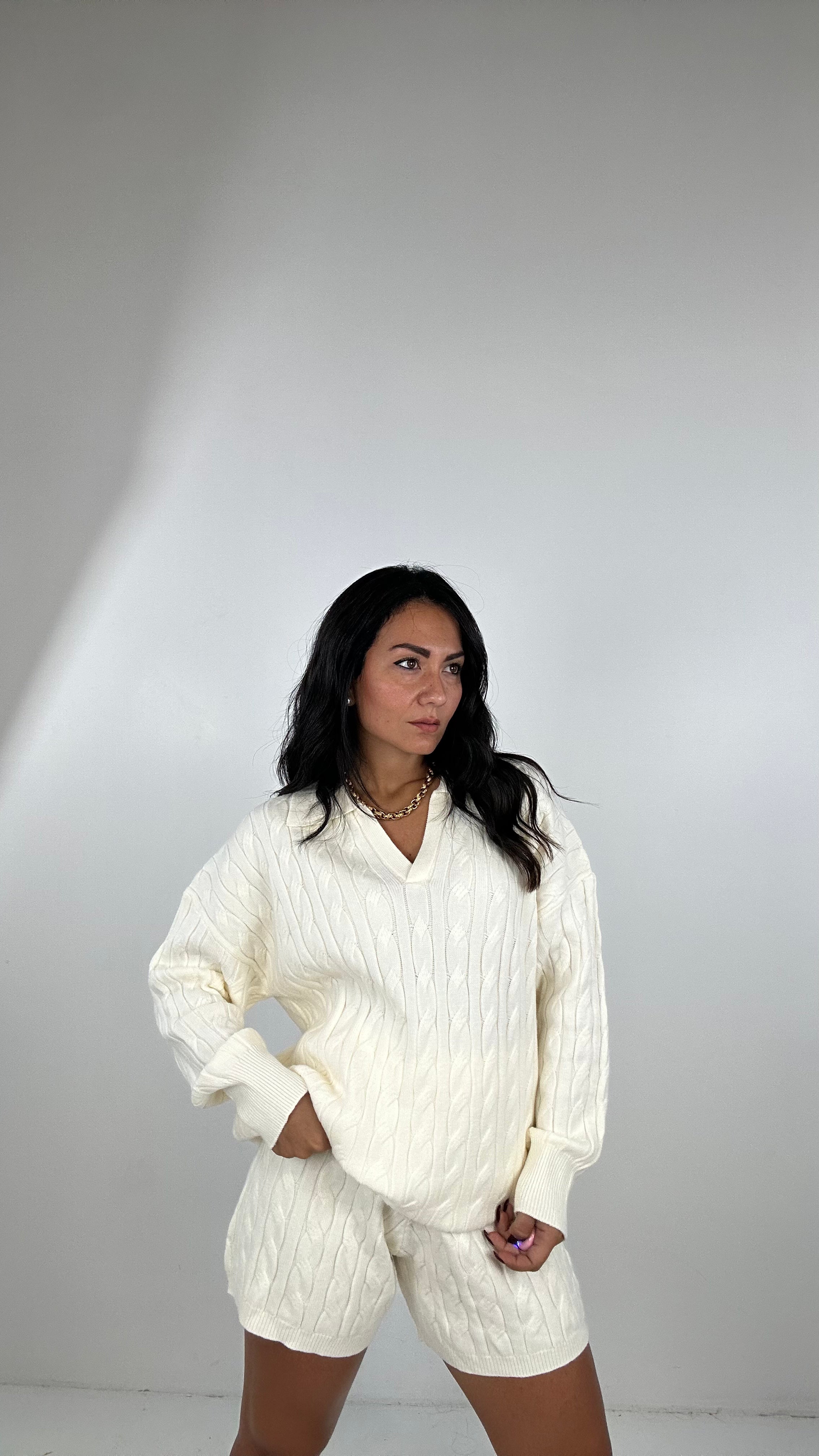 Coordinato TRECCIA POLO - PANNA