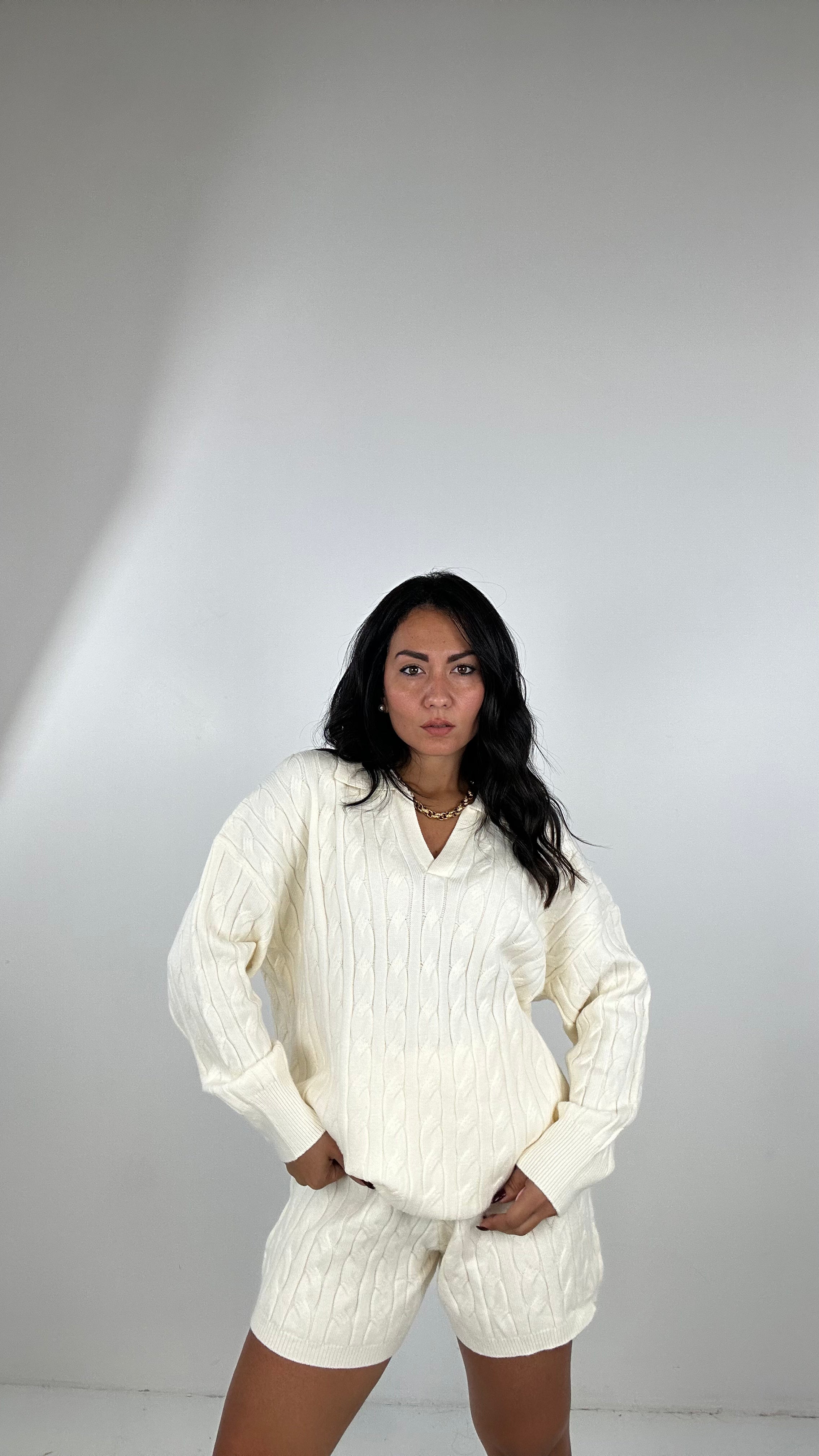 Coordinato TRECCIA POLO - PANNA