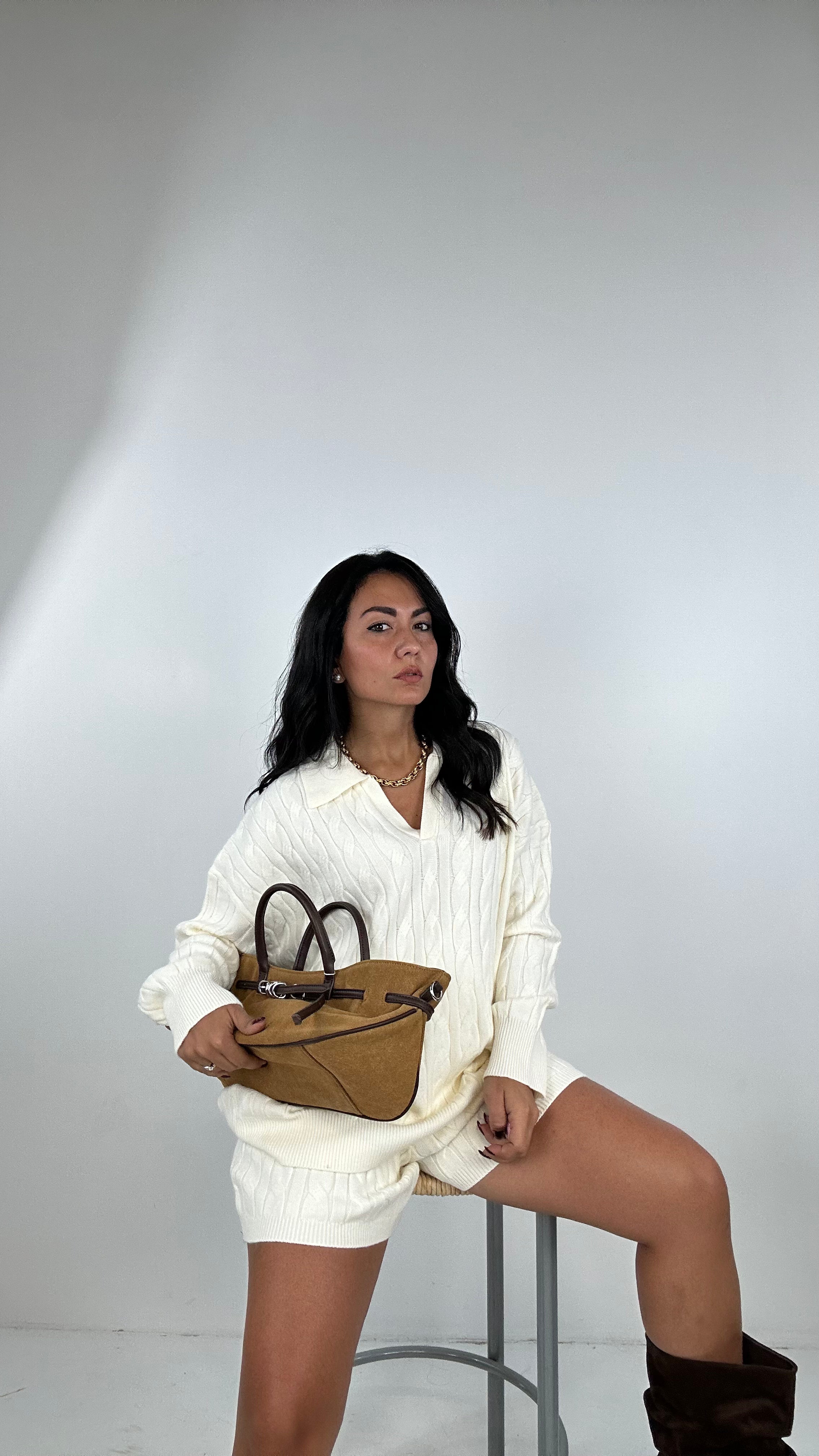 Coordinato TRECCIA POLO - PANNA