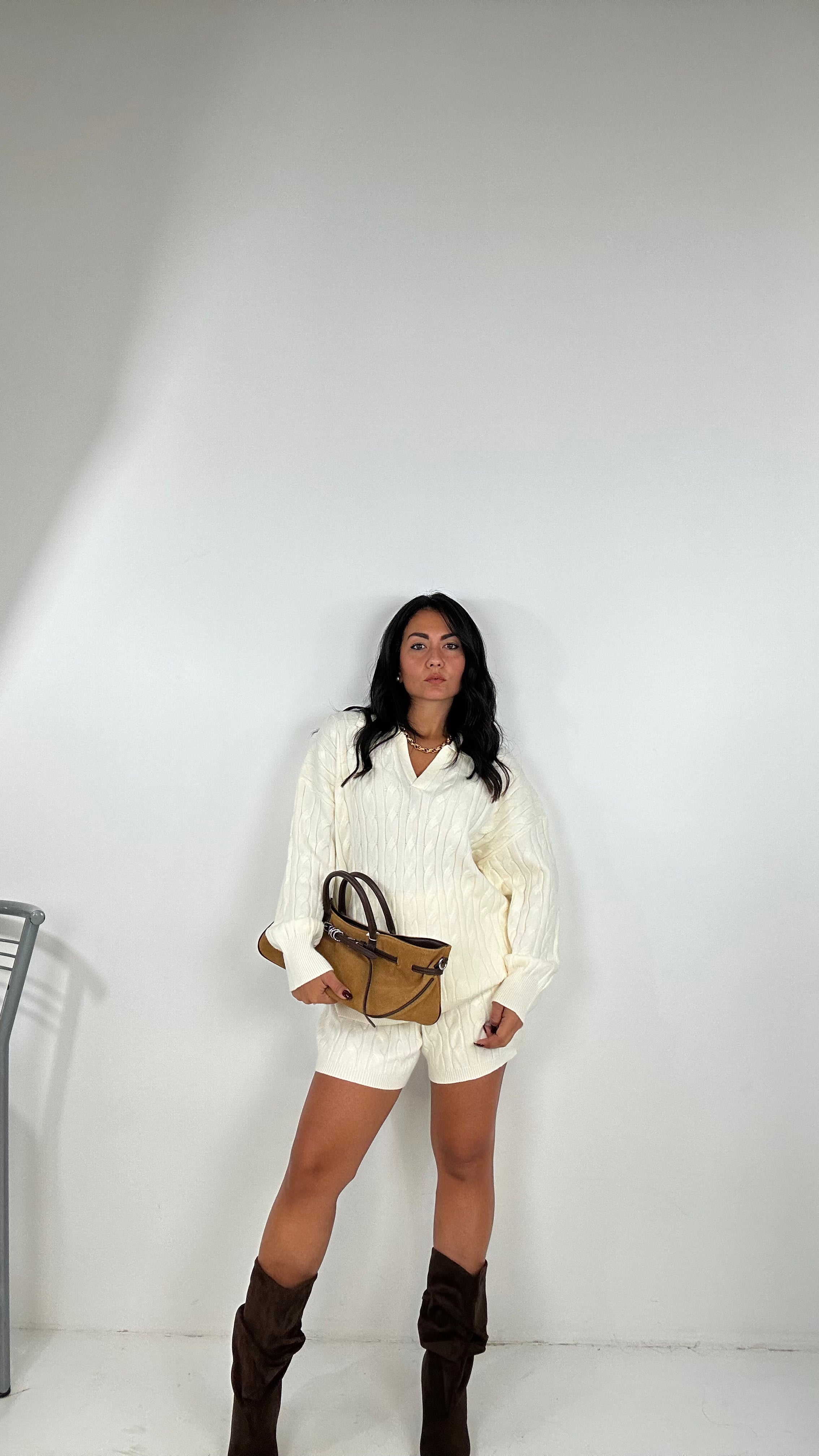 Coordinato TRECCIA POLO - PANNA