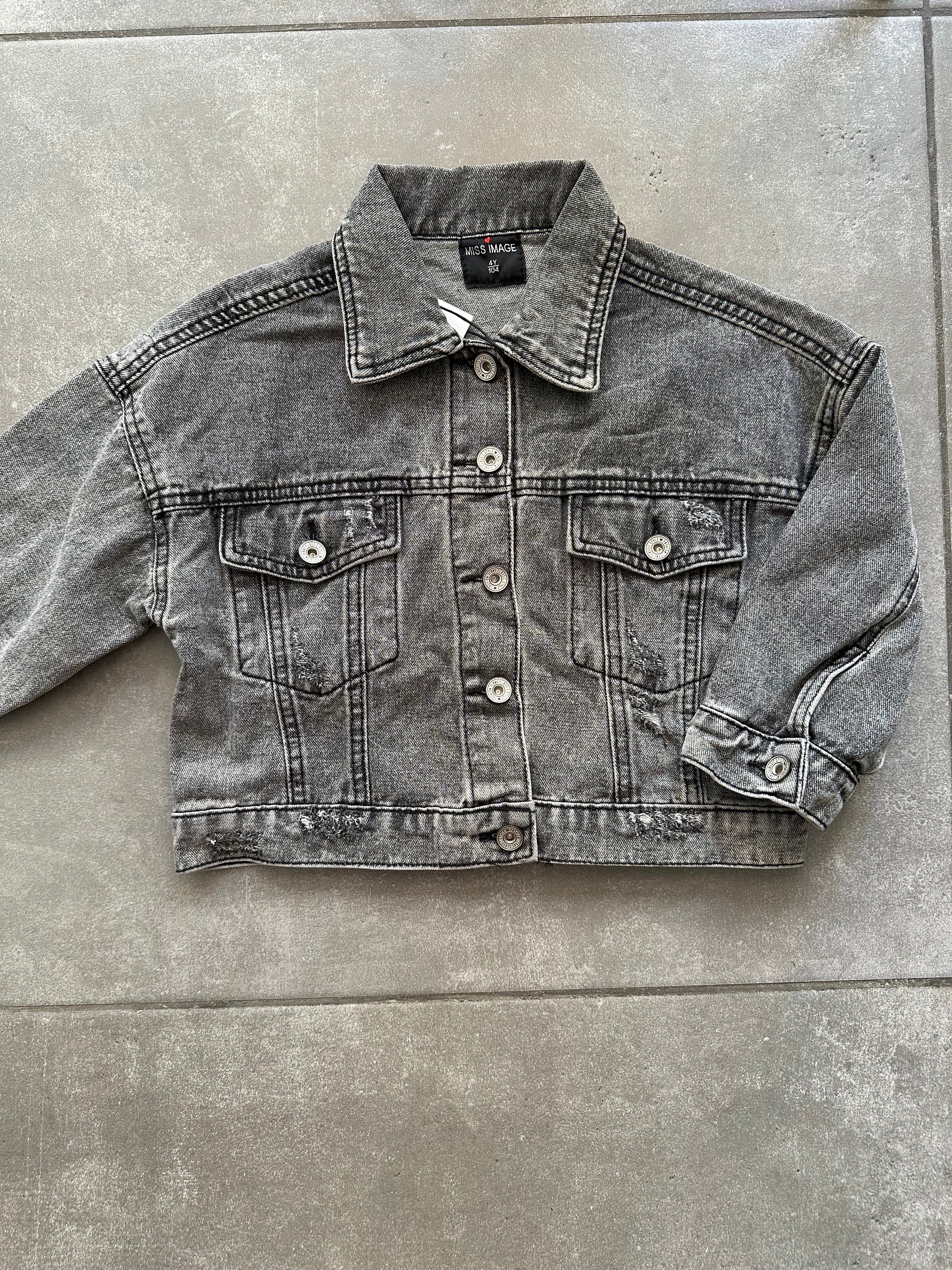 Giubbotto DENIM 4-14A - NERO