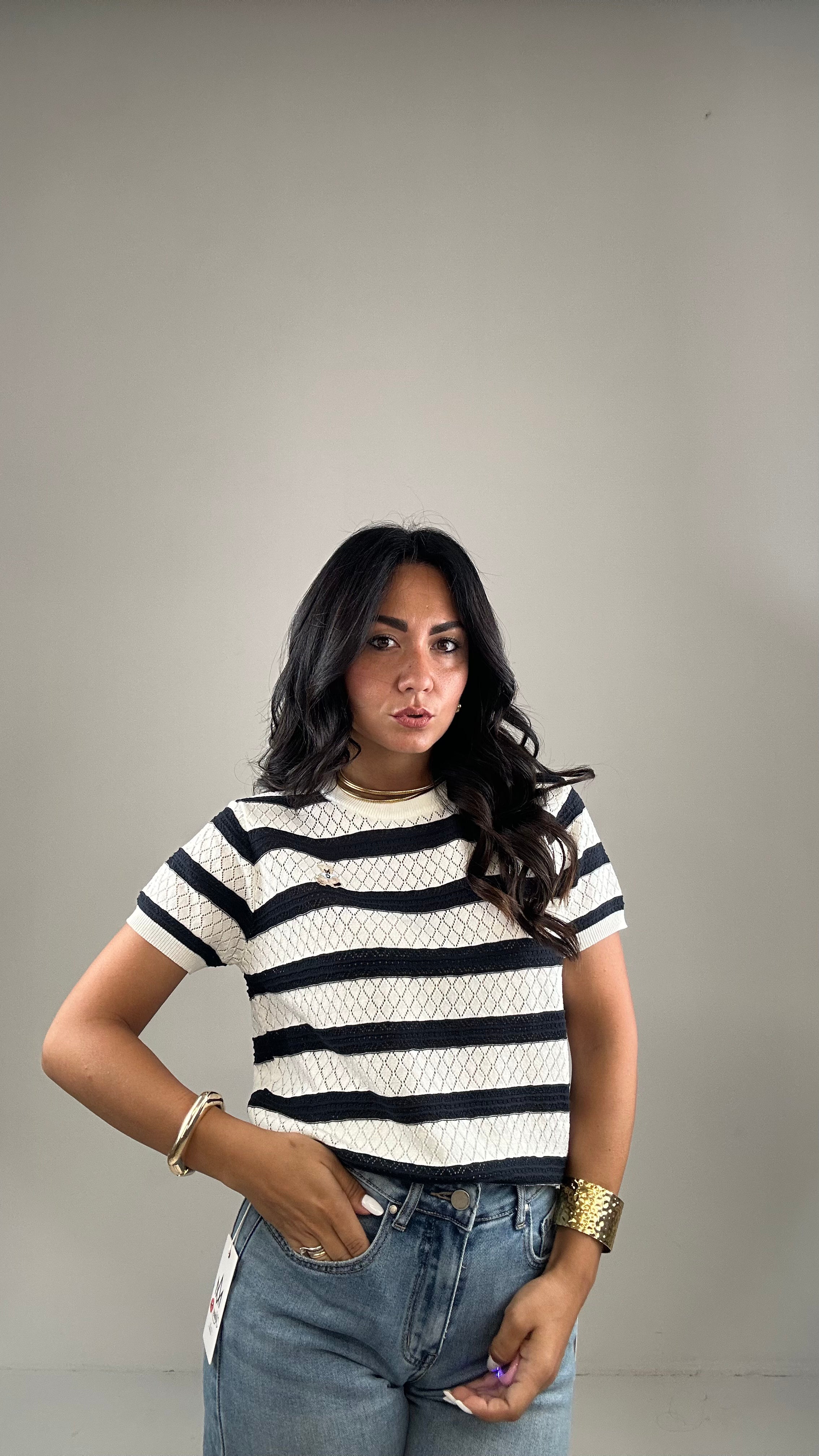 T-shirt IN FILO ORSETTO - BLU