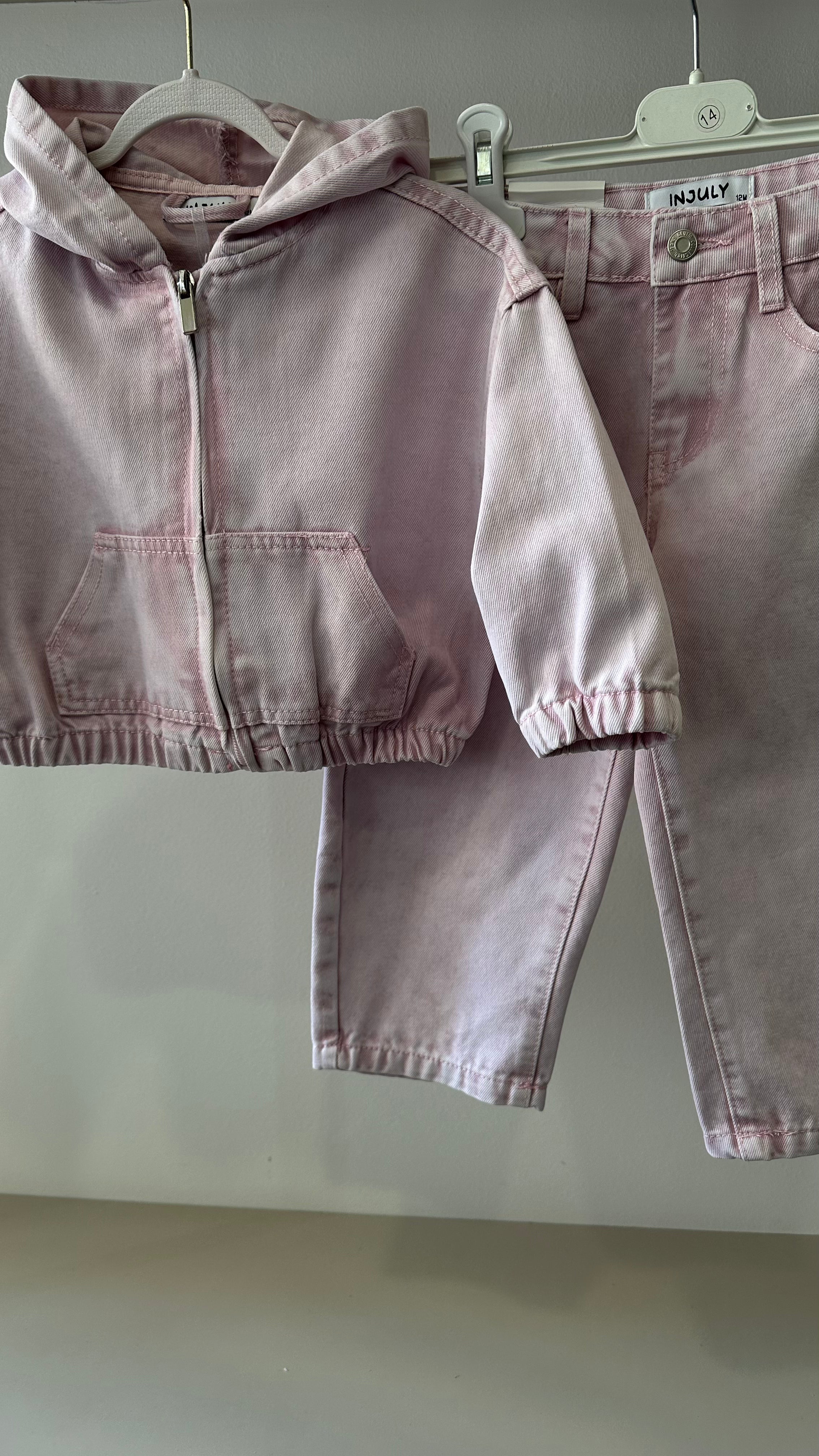 Coordinato JEANS 12-36M - ROSA
