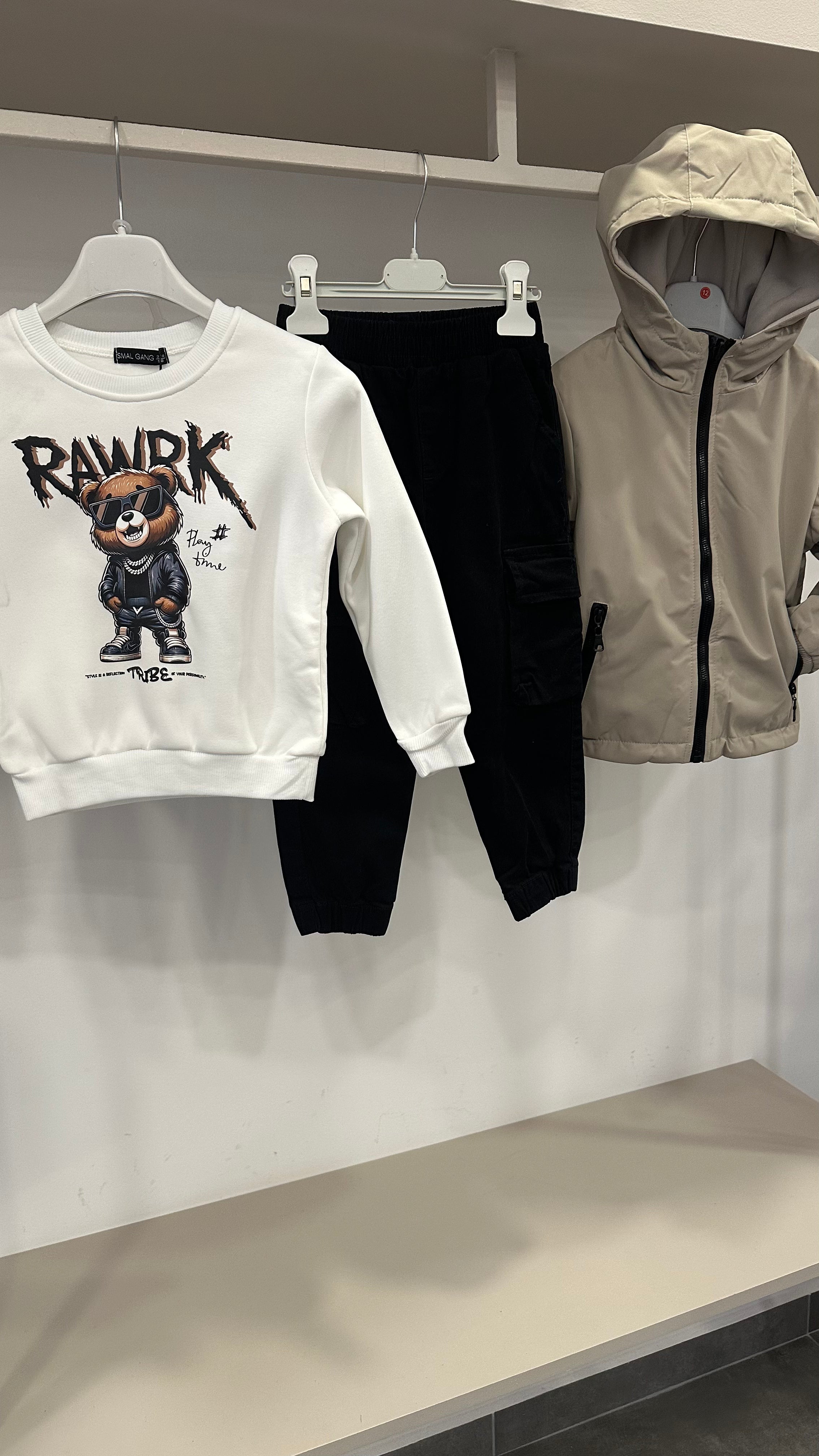 Completo RAWRK 3-8A - BIANCO