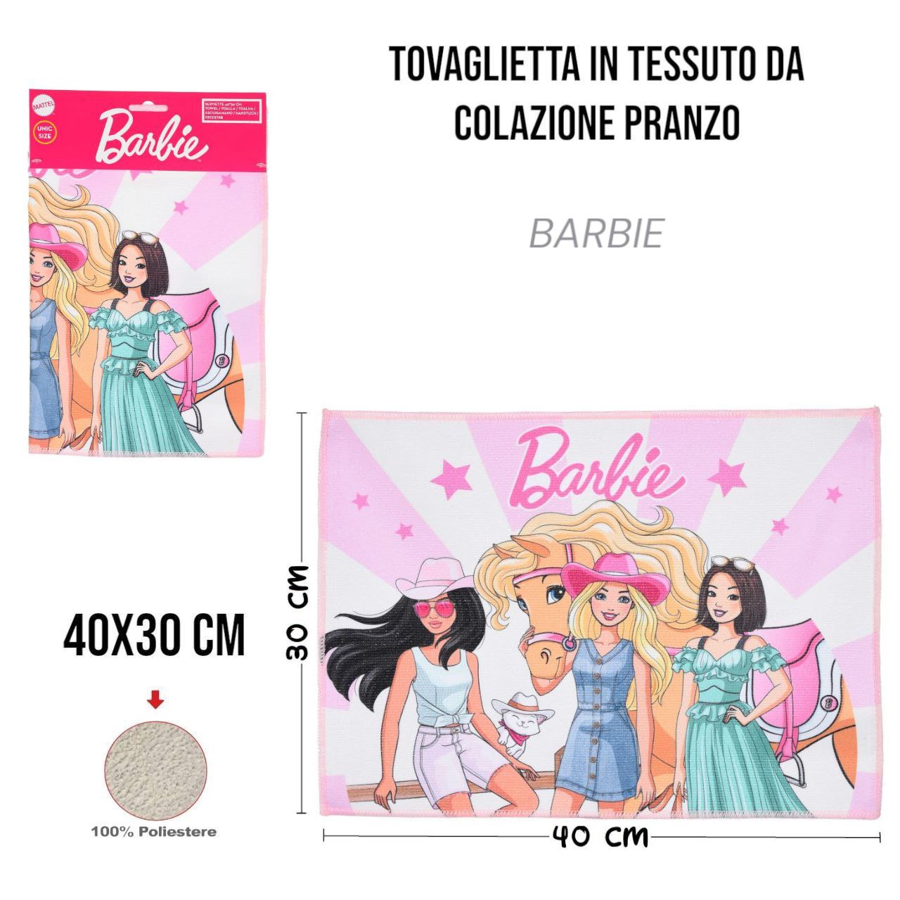 Tovaglietta DISNEY - ROSA BARBIE