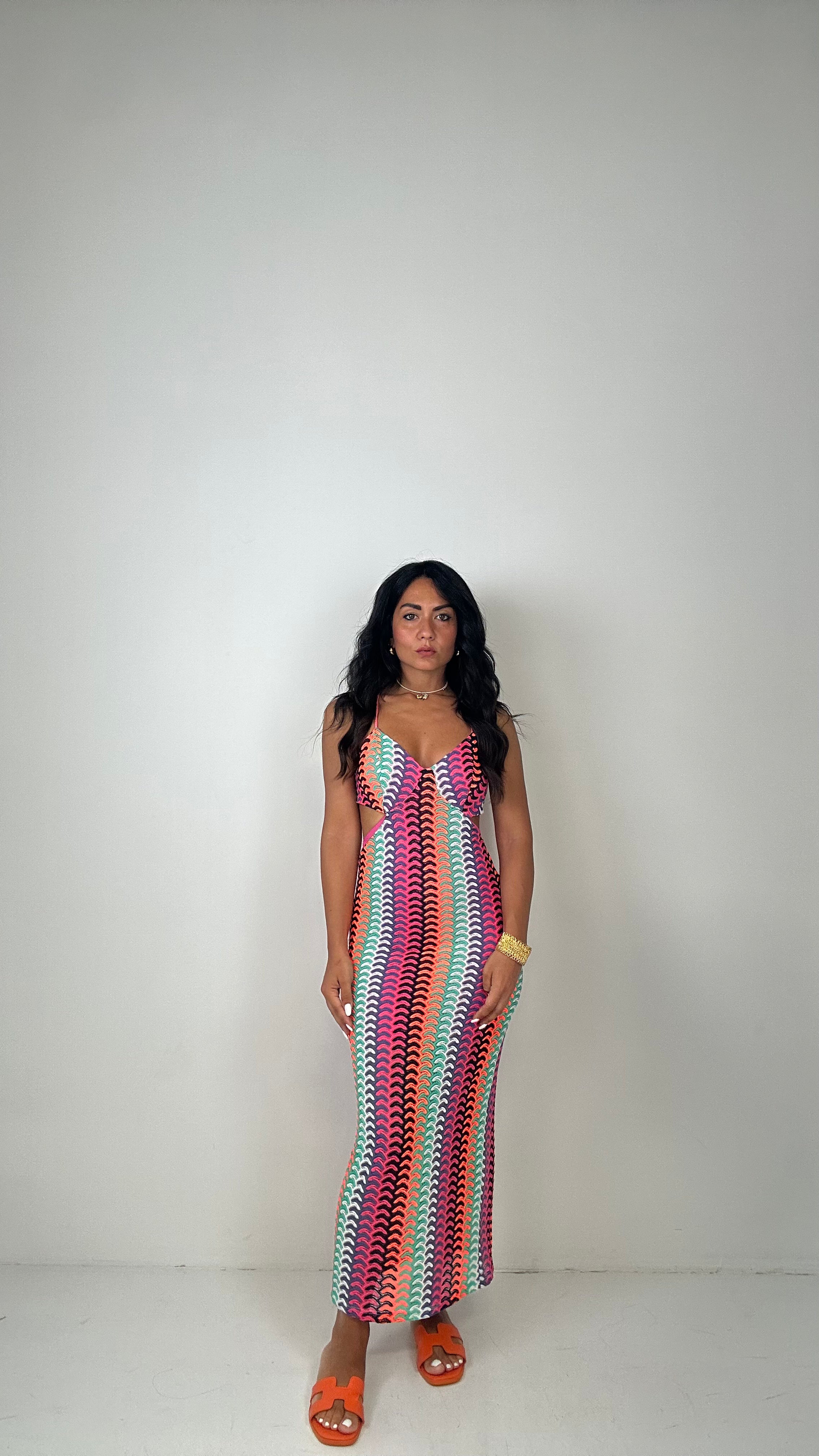 Vestito APERTURE MISSON - ARANCIO