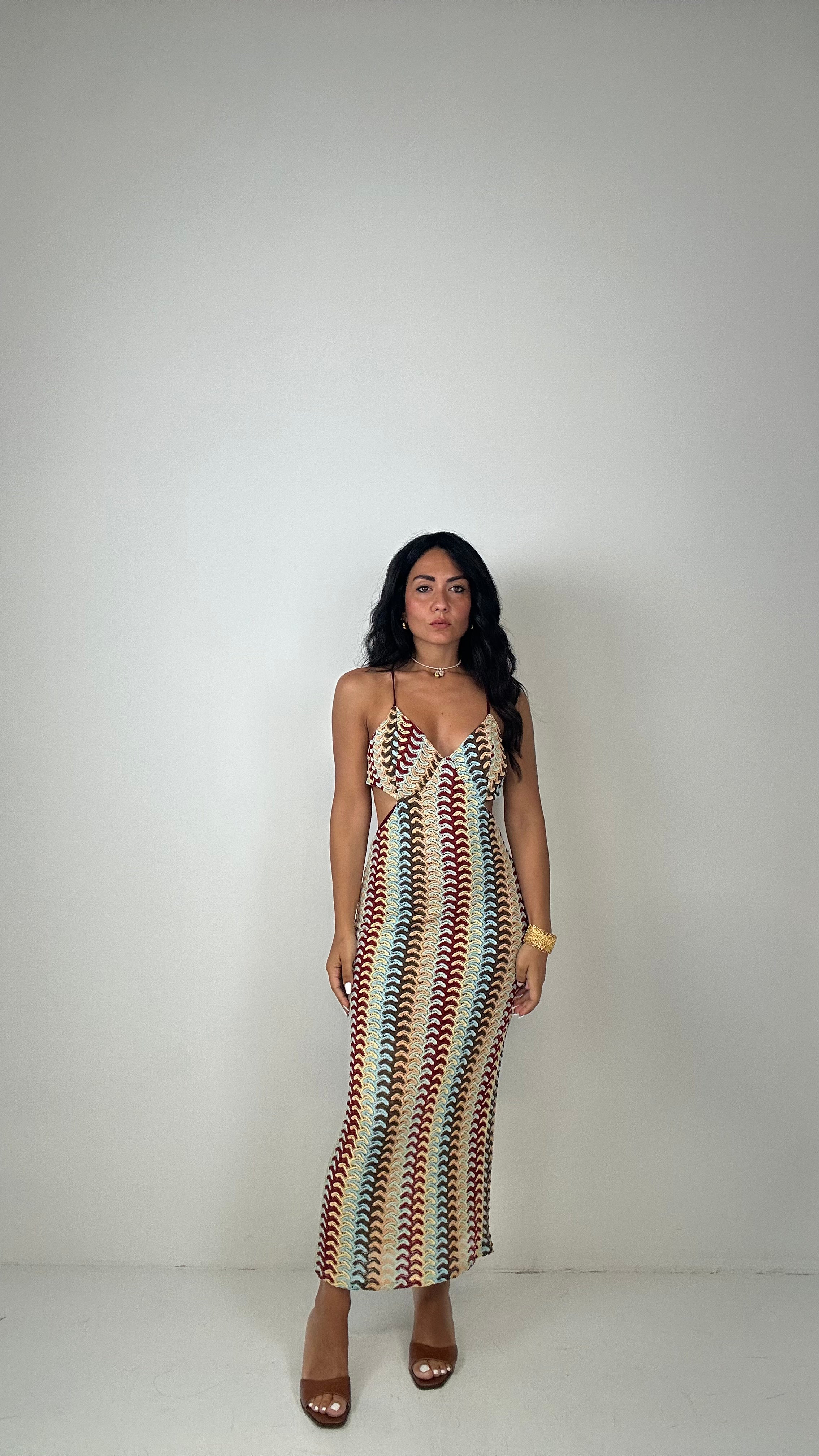 Vestito APERTURE MISSON - BORDEAUX