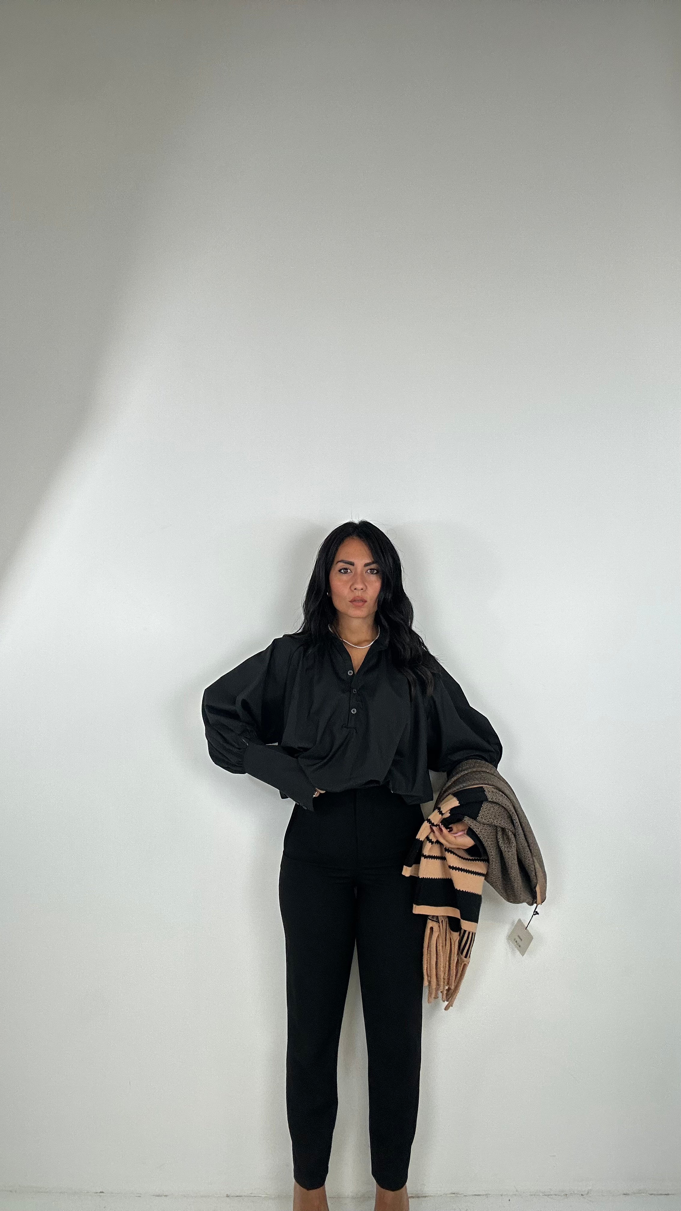 Pantalone SIGARETTA ZAR - NERO