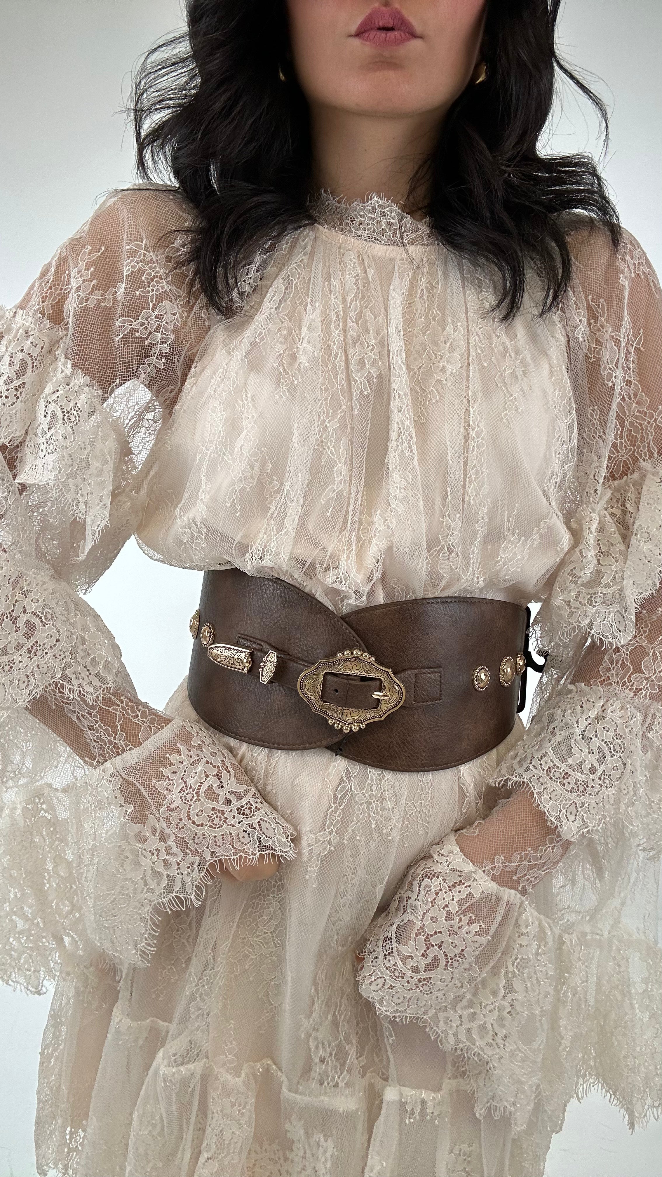 Cintura ELASTICA LOL - MARRONE