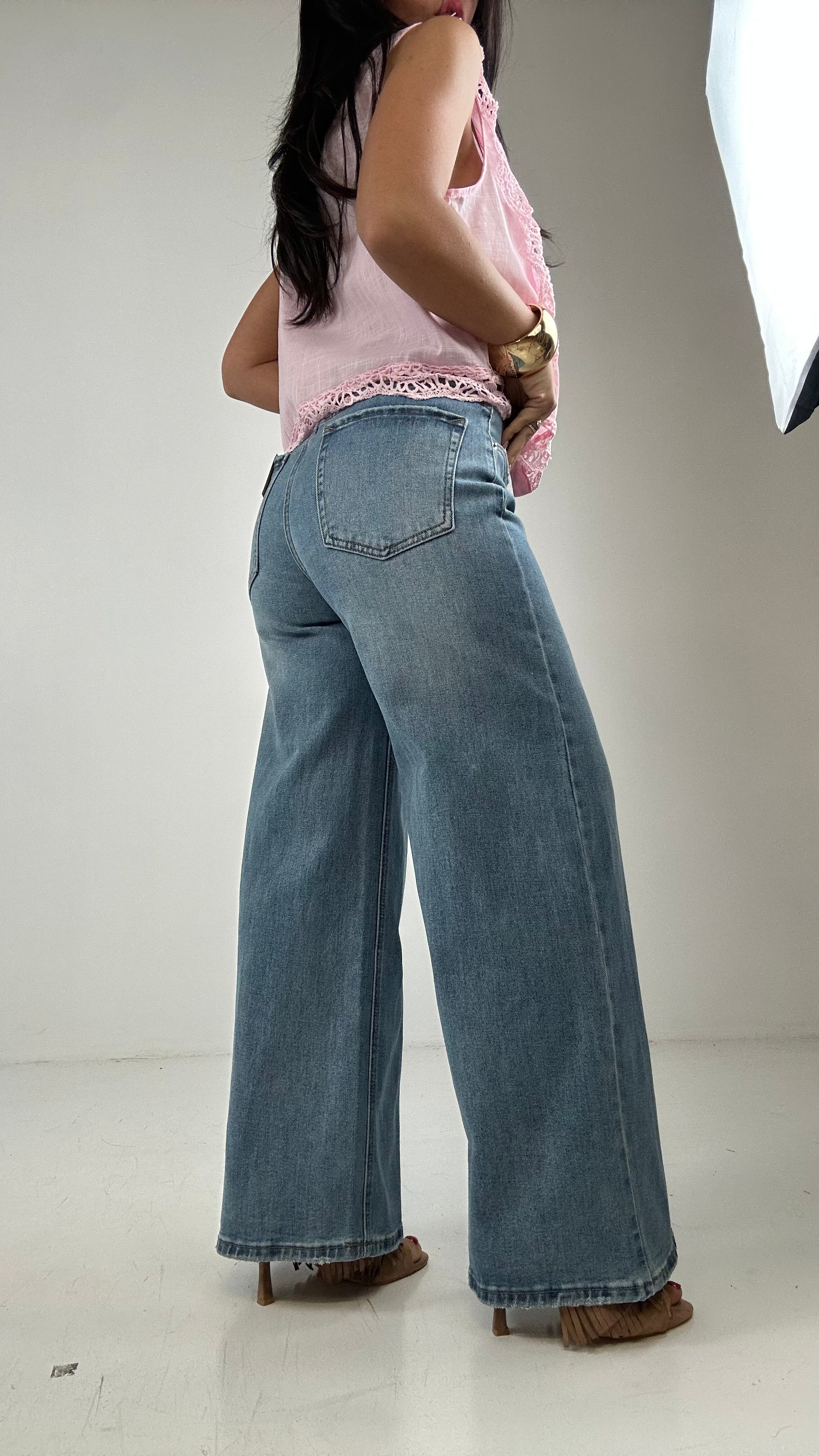 Jeans CROPPED WIDE LEG - JEANS