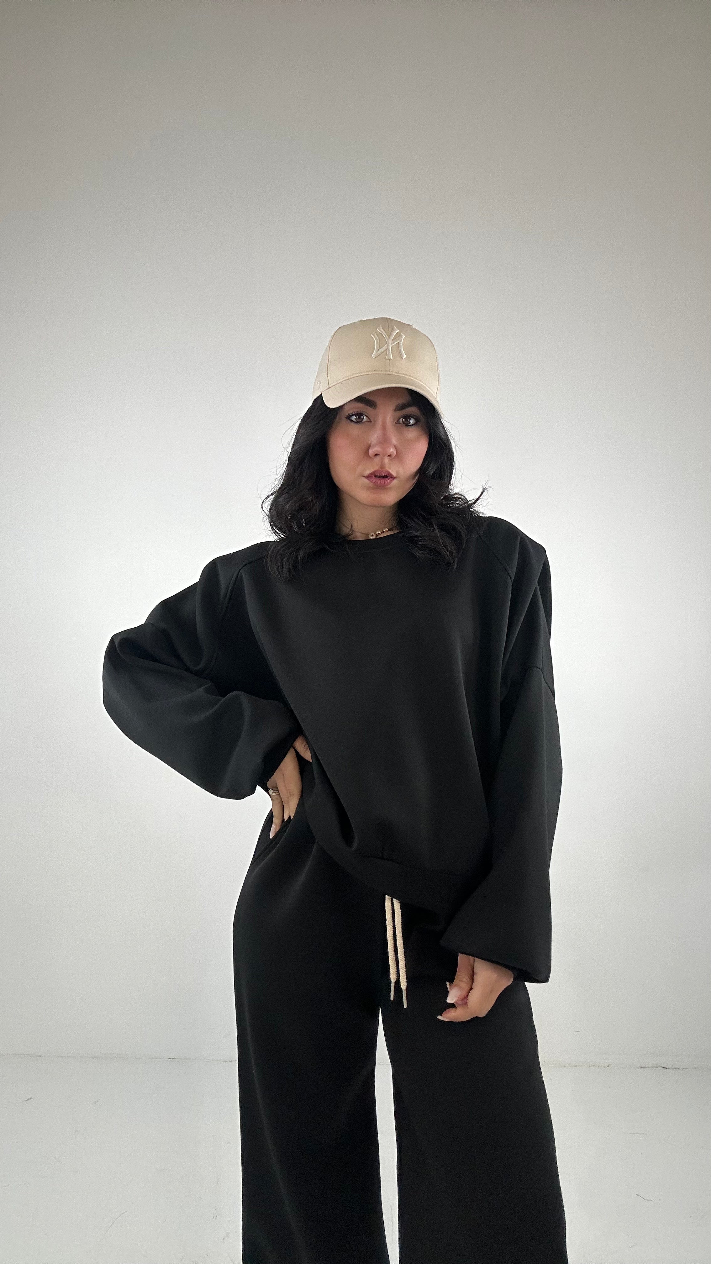 Completo TUTA SPALLINA - NERO