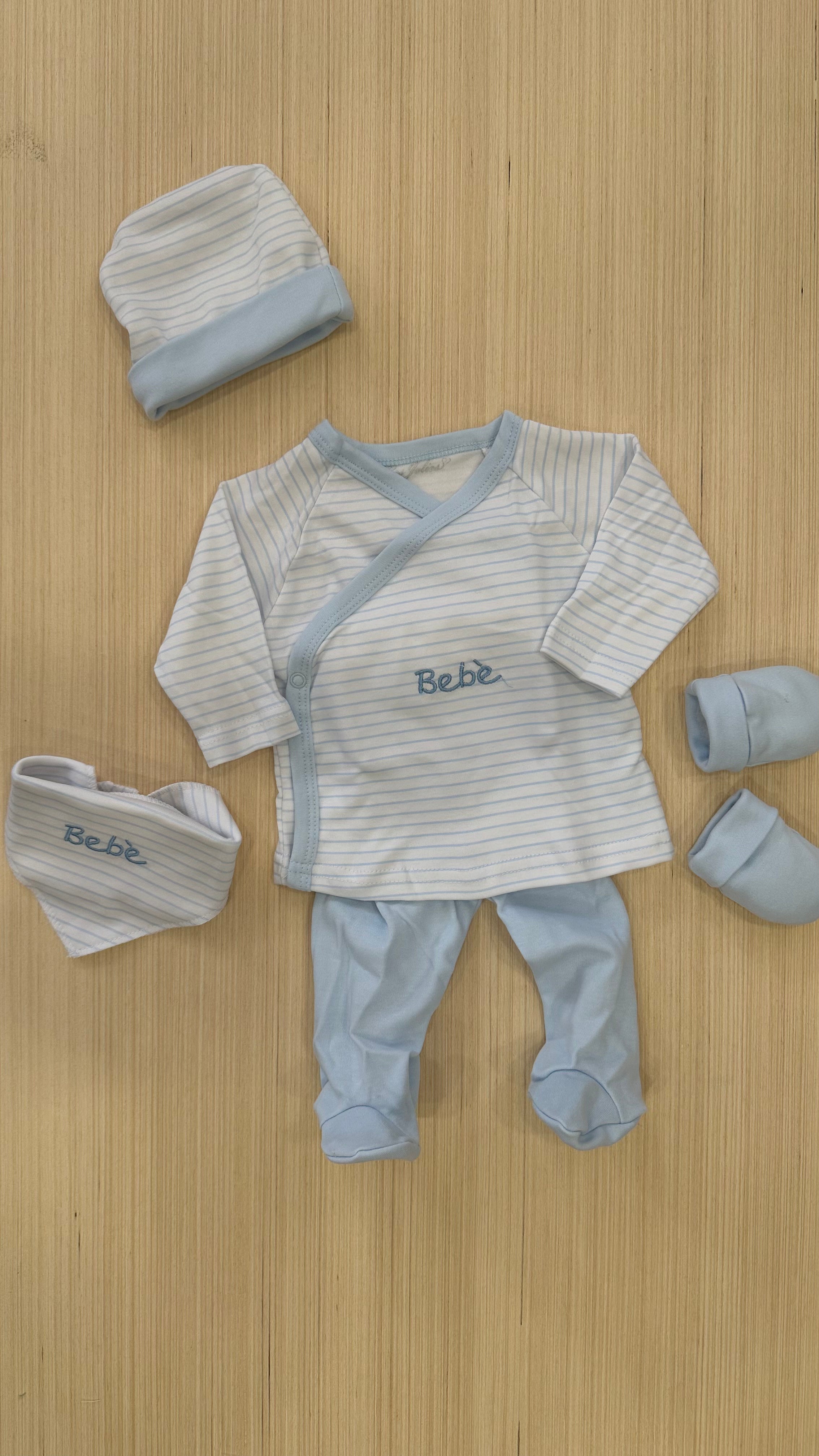 Set NASCITA BEBE' 4pz - CELESTE