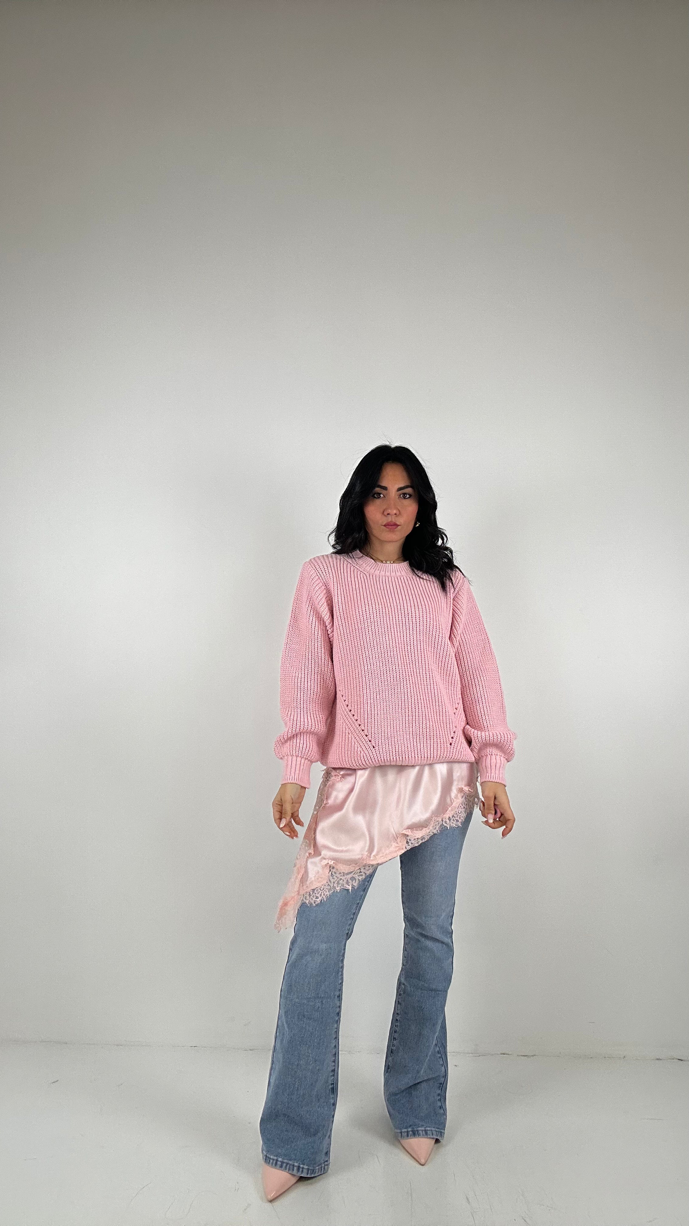 Abitino SATEN - ROSA