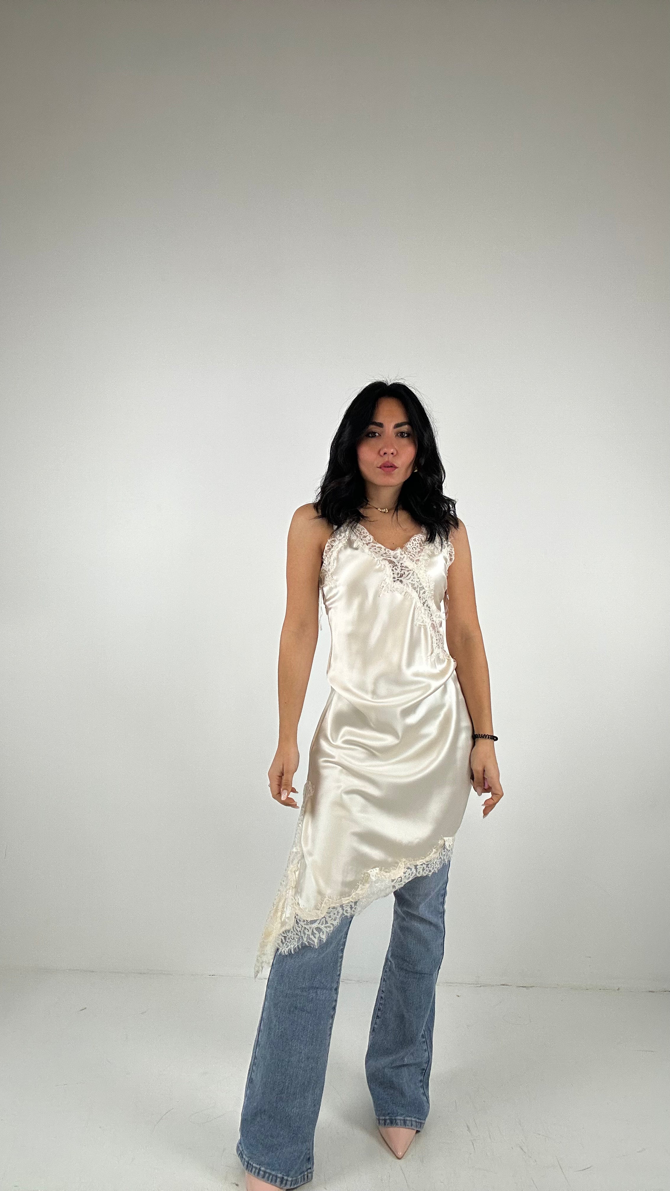 Abitino SATEN - CREMA