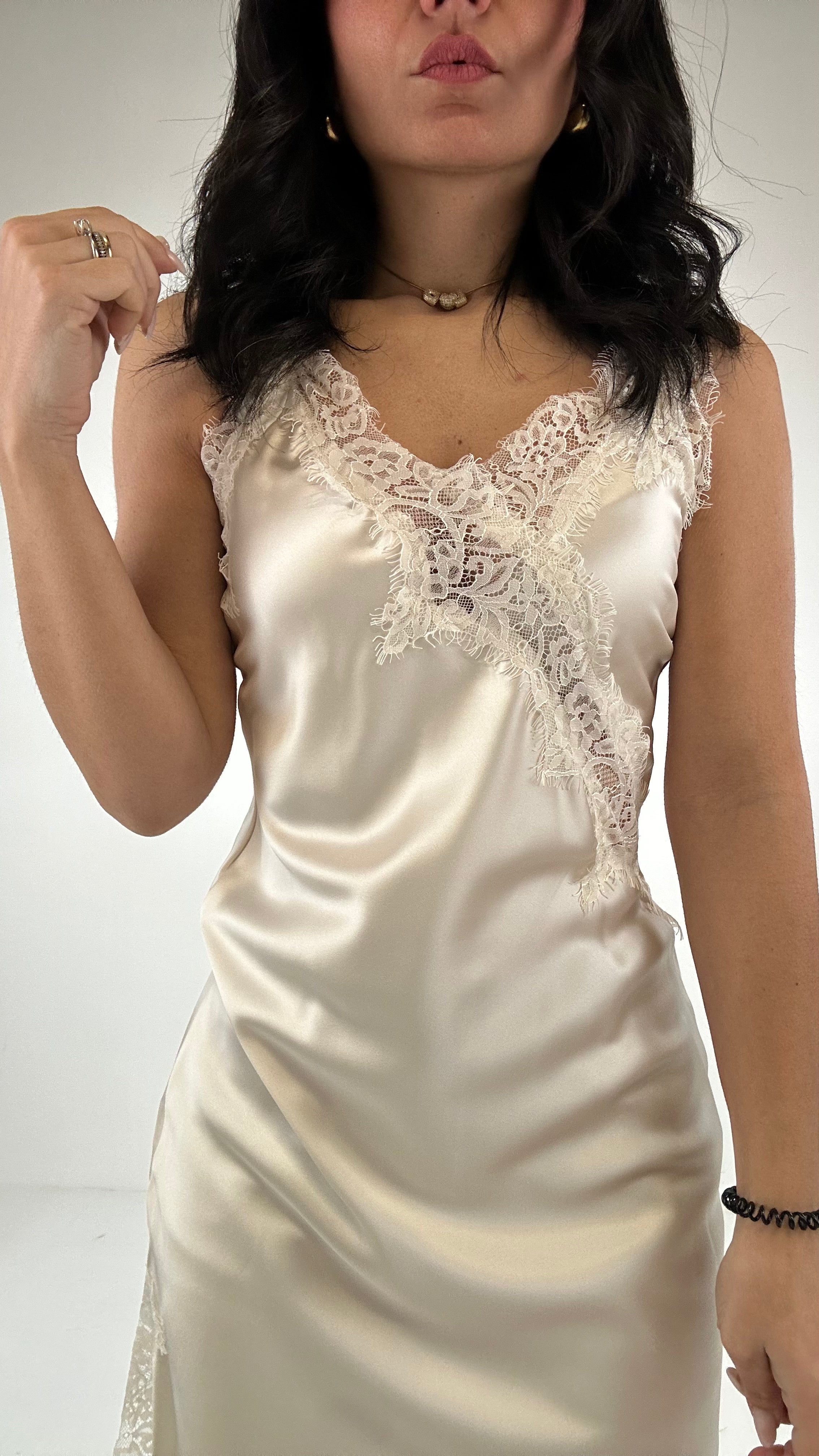 Abitino SATEN - CREMA