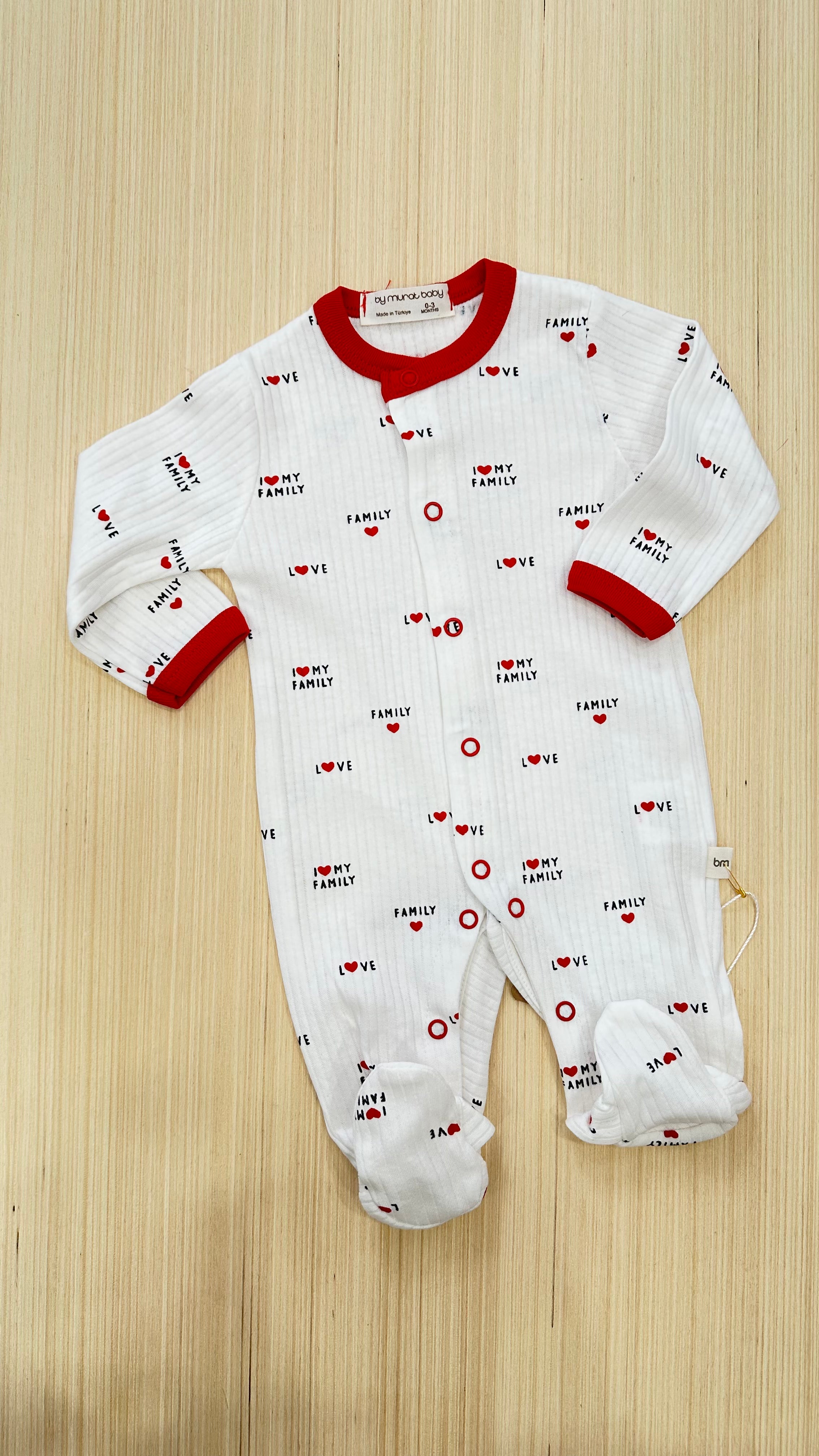 Tutina IN COTONE FAMILY - BIANCO
