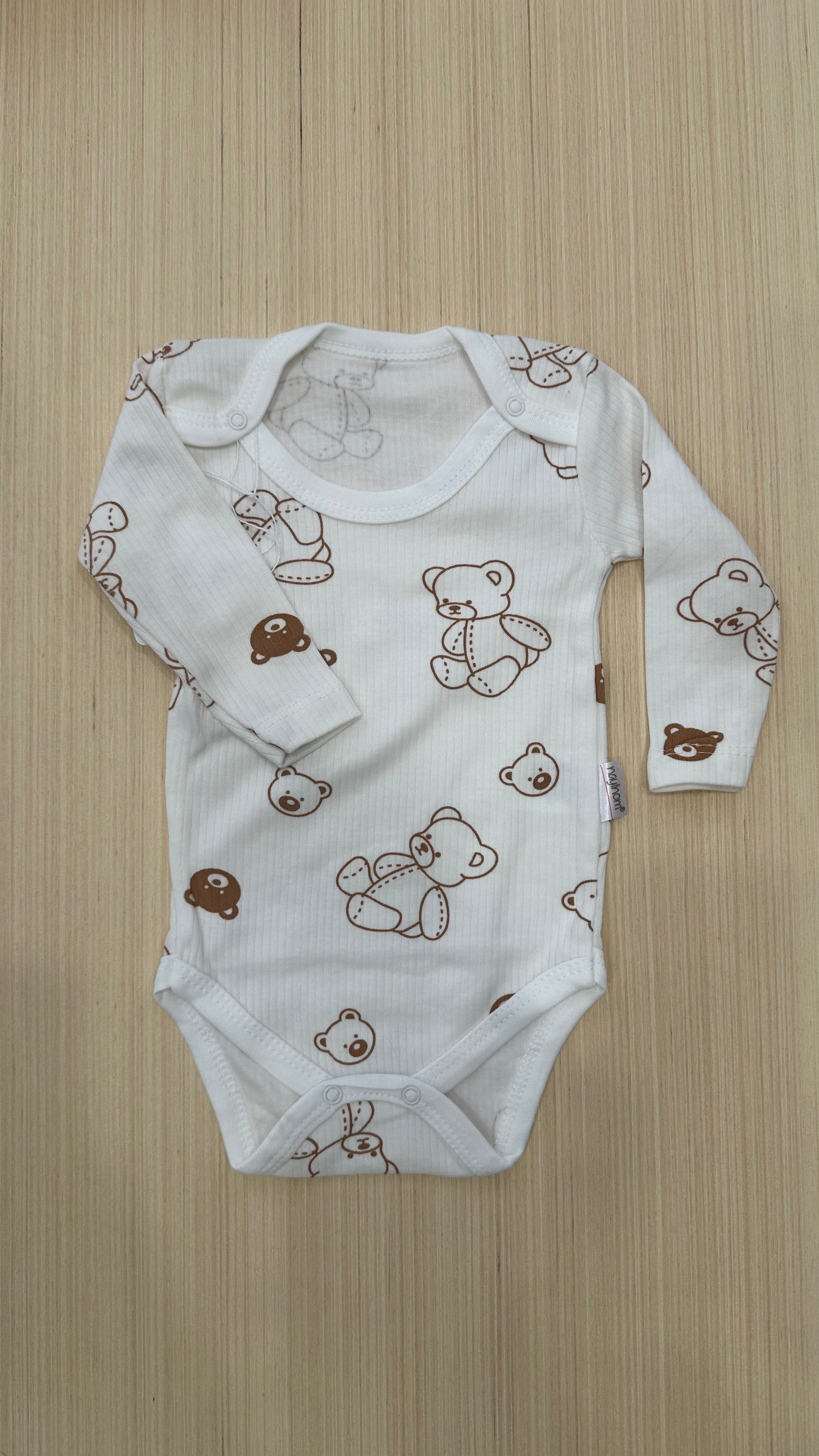 Body FANTASY MANICA LUNGA - BIANCO-BEIGE