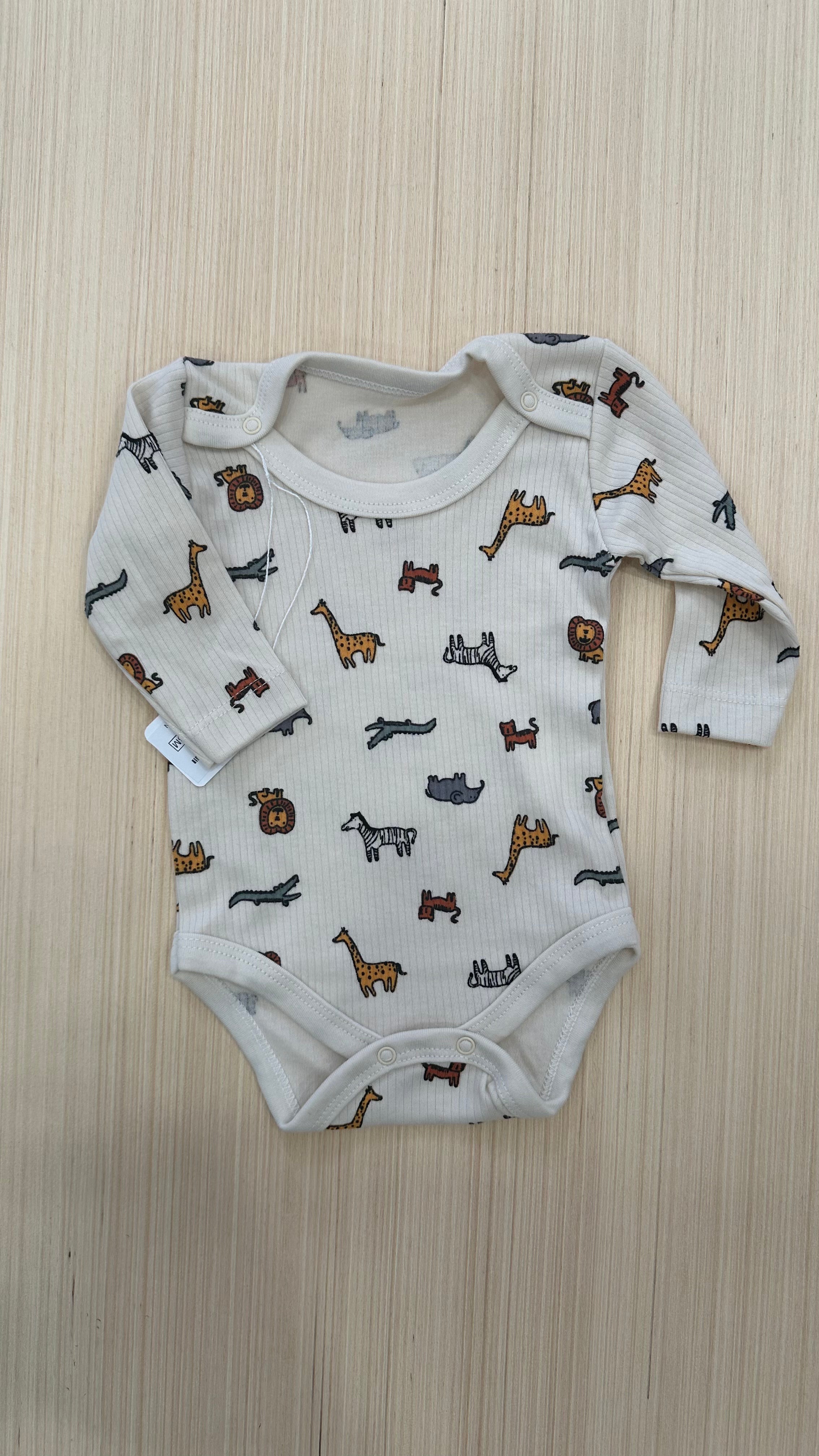 Body FANTASY MANICA LUNGA - BEIGE-ARANCIO