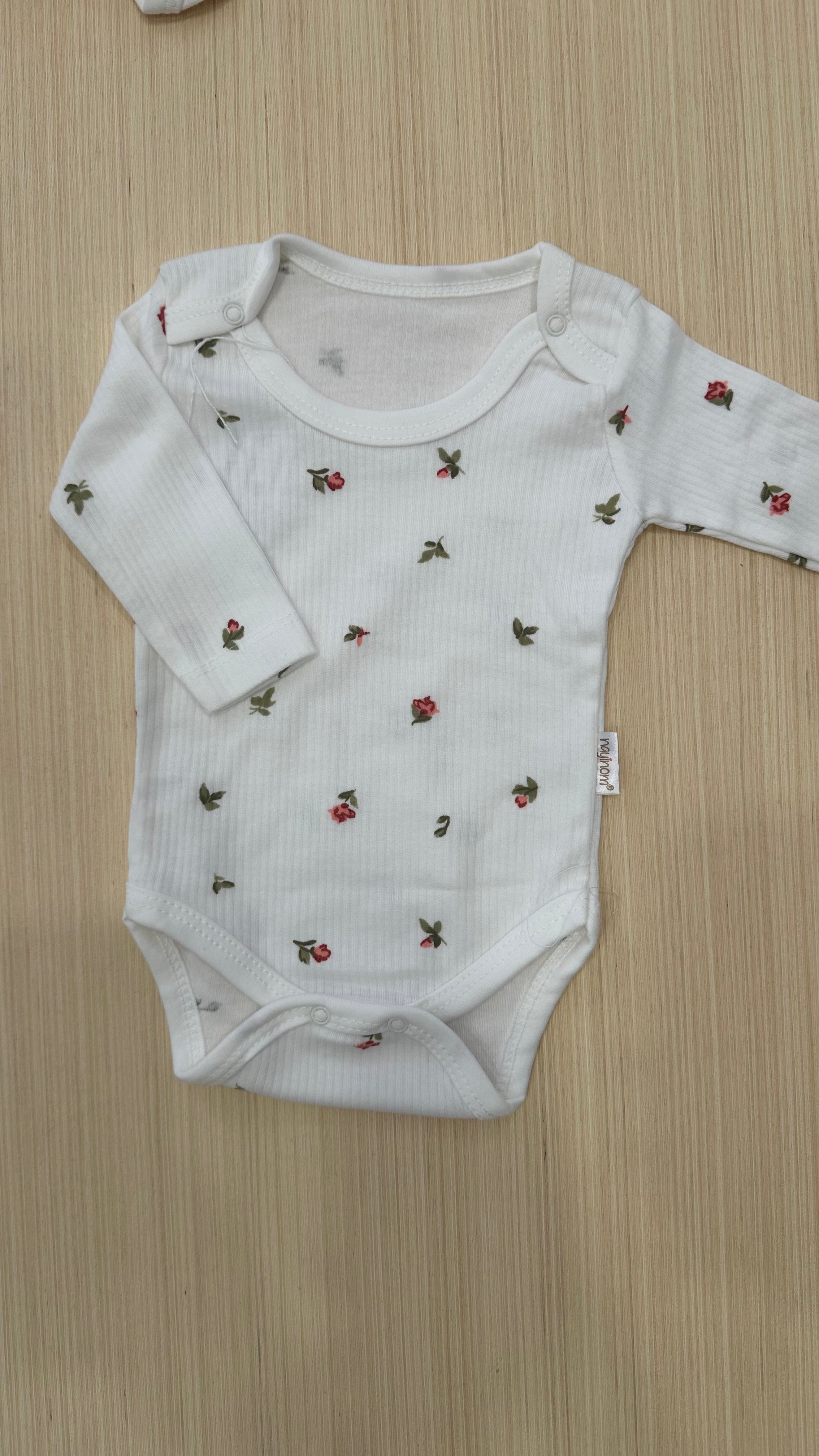 Body FANTASY MANICA LUNGA - BIANCO-ARANCIO