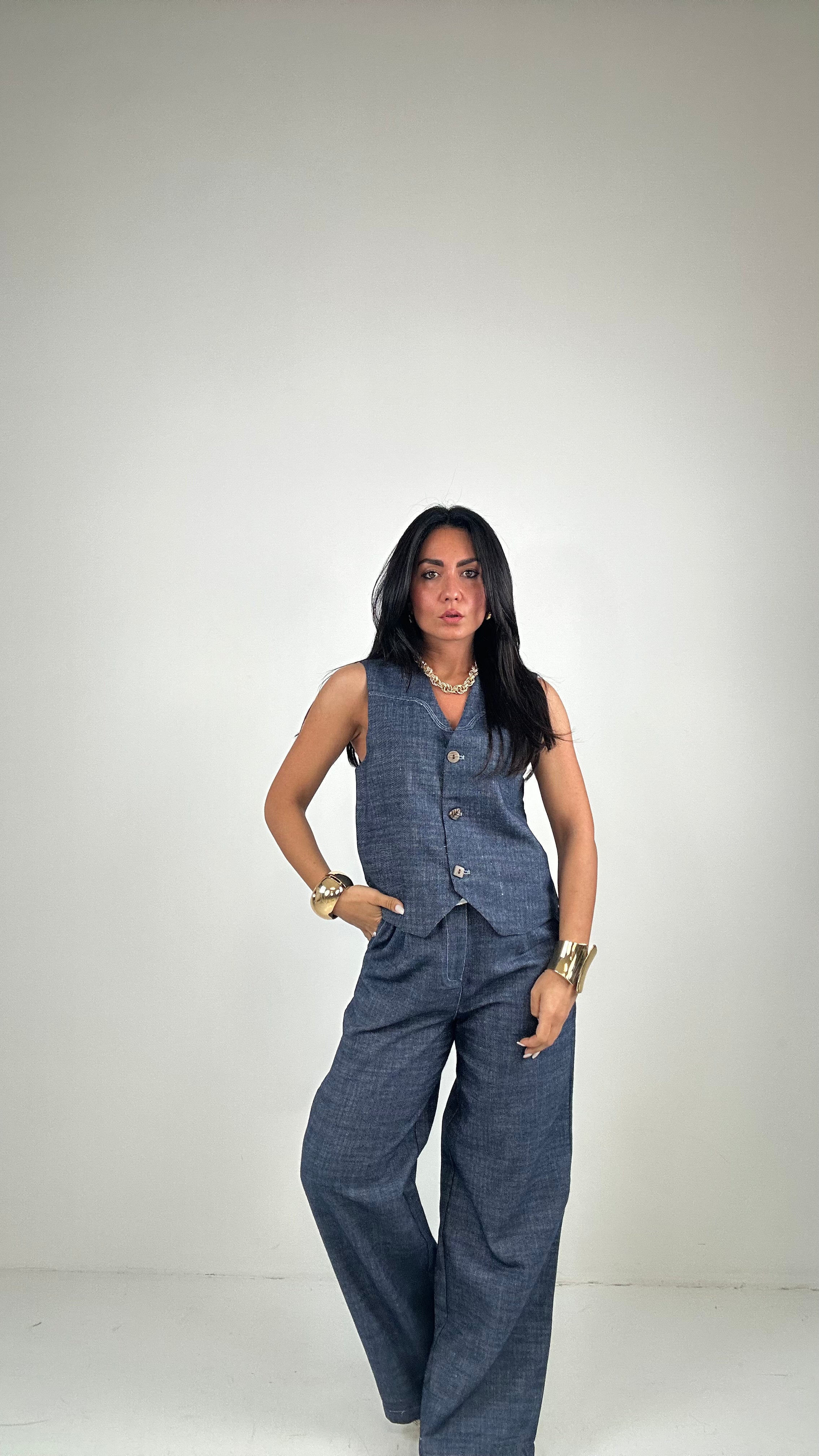 completo GILET DENIM - JEANS