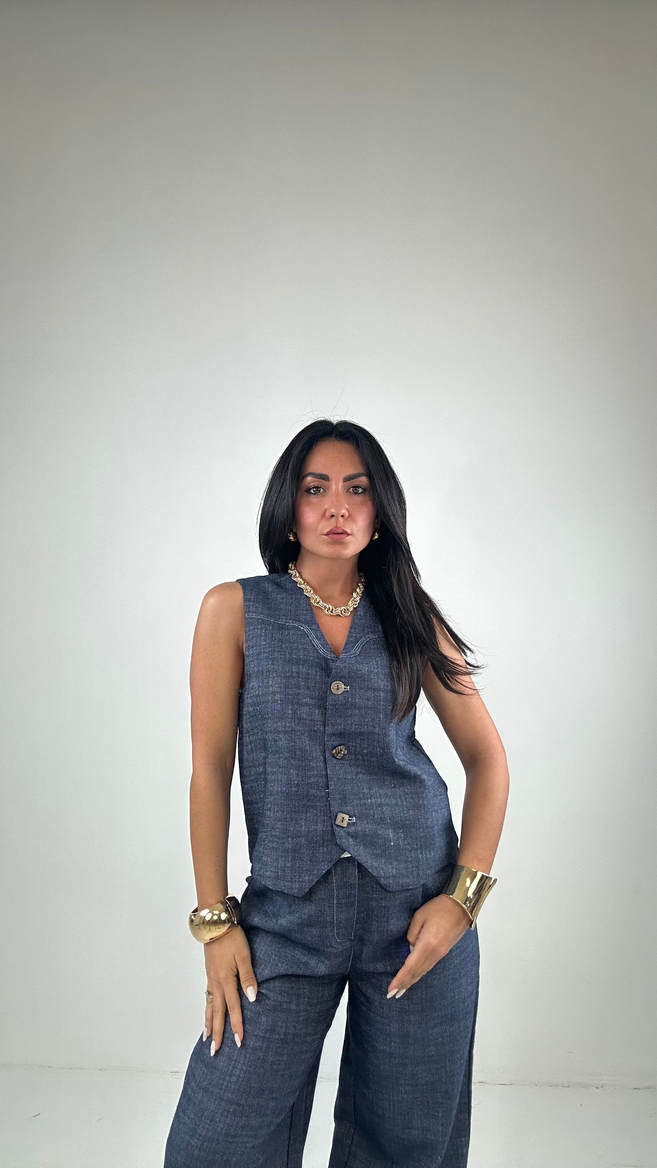 completo GILET DENIM - JEANS