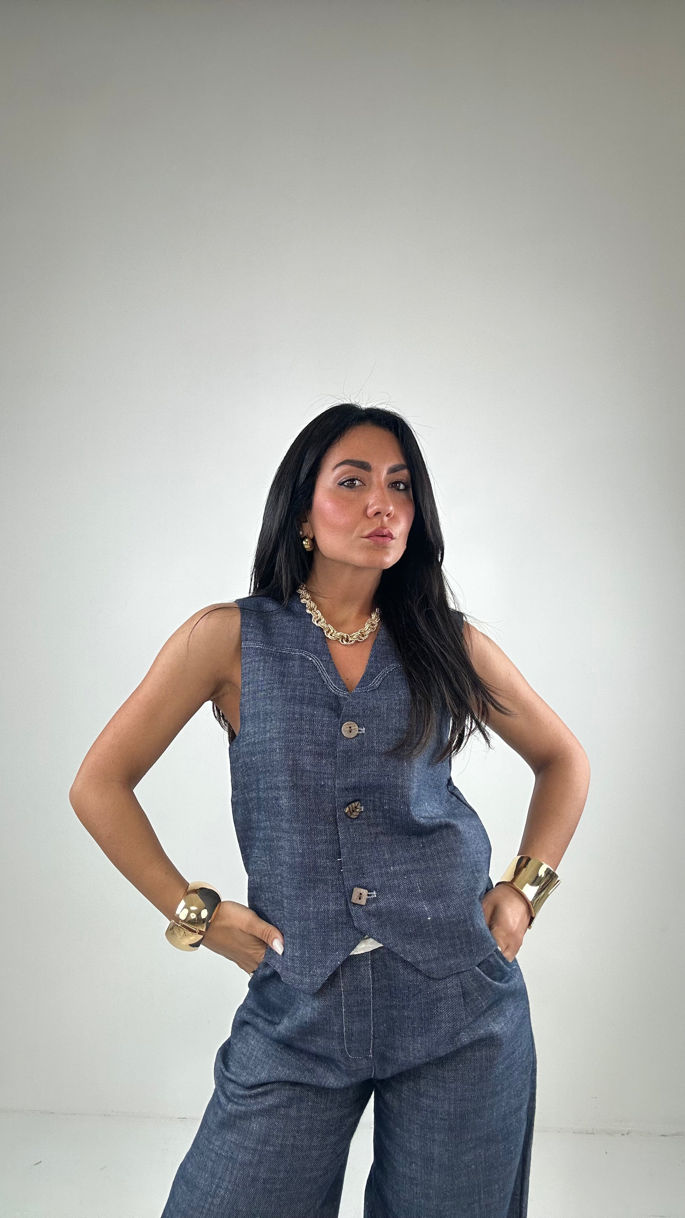 completo GILET DENIM - JEANS