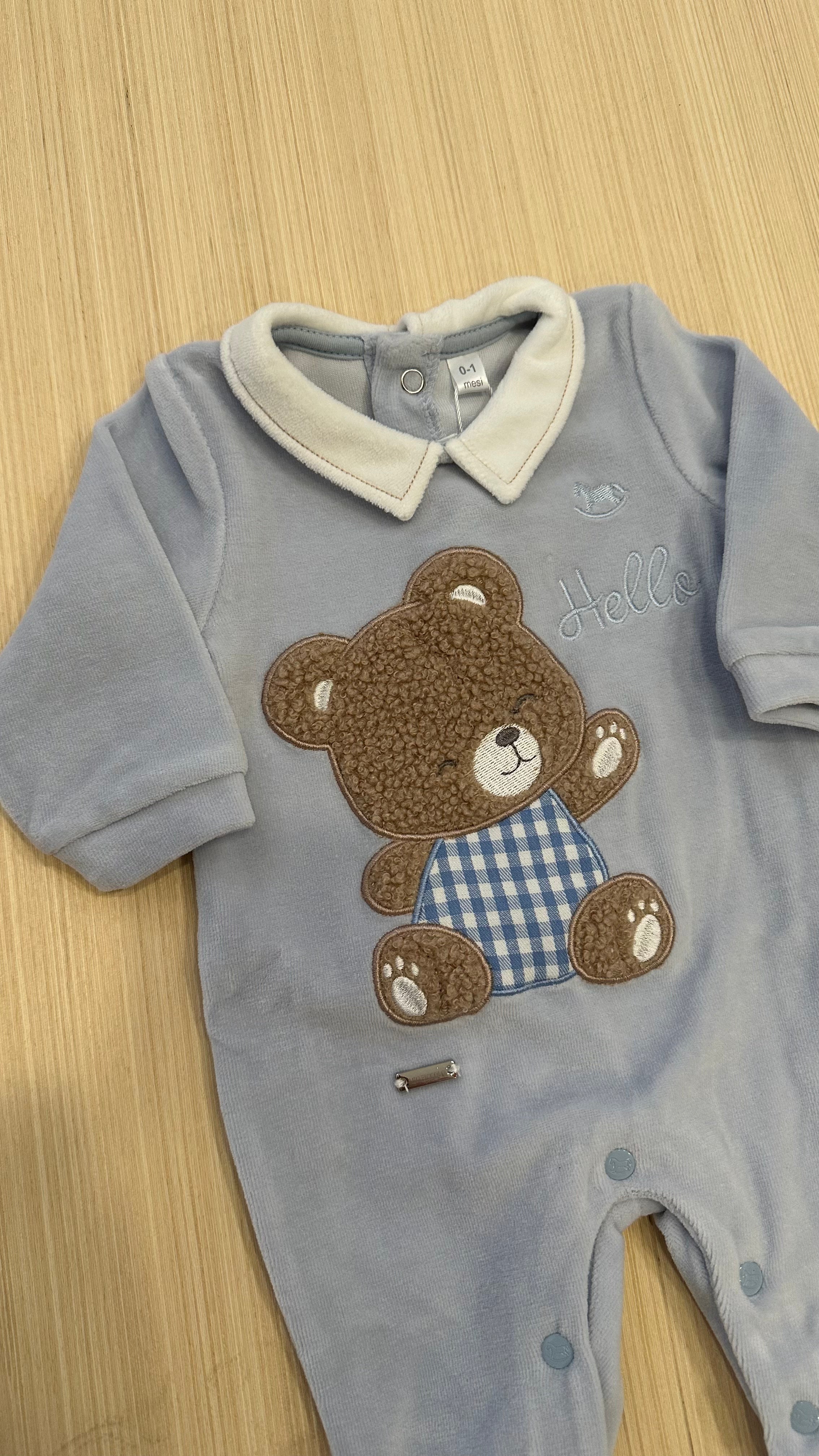Tutina HELLO TEDDY - AZZURRO
