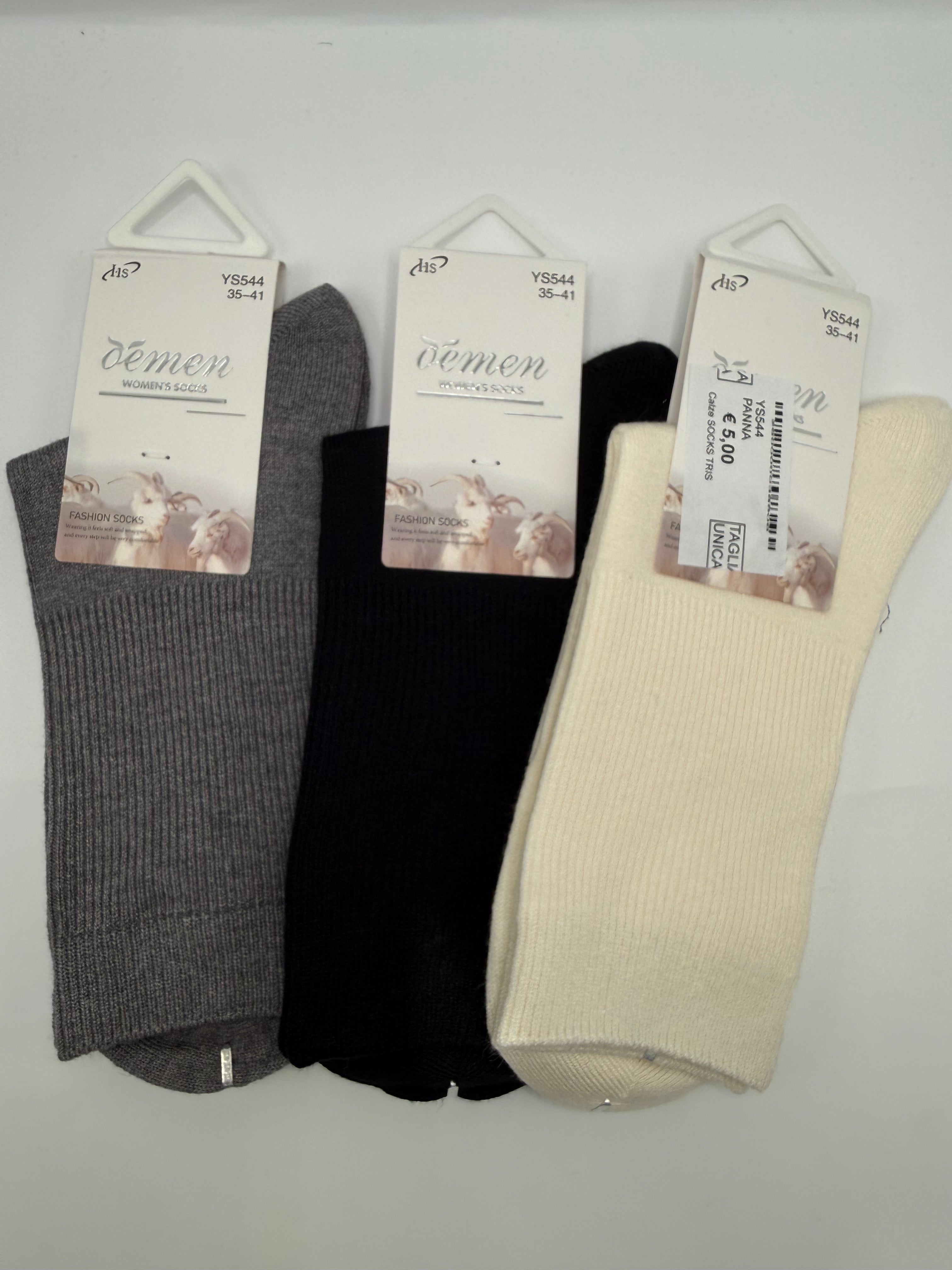 Calze SOCKS TRIS - PANNA