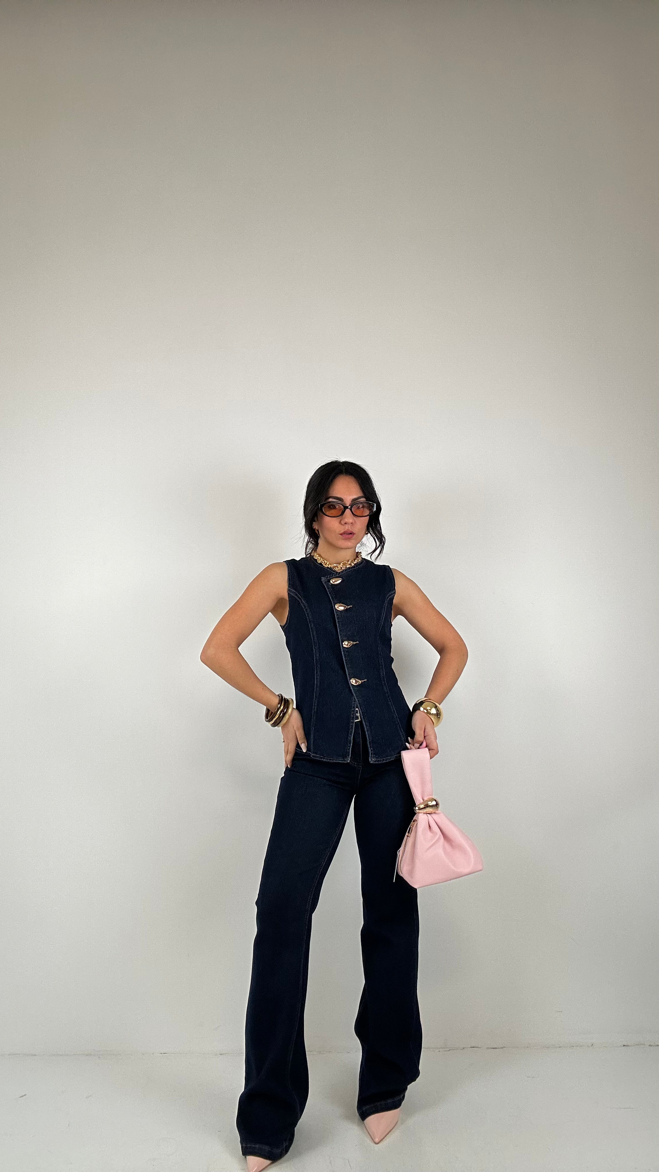 Completo CON GILET DENIM - JEANS