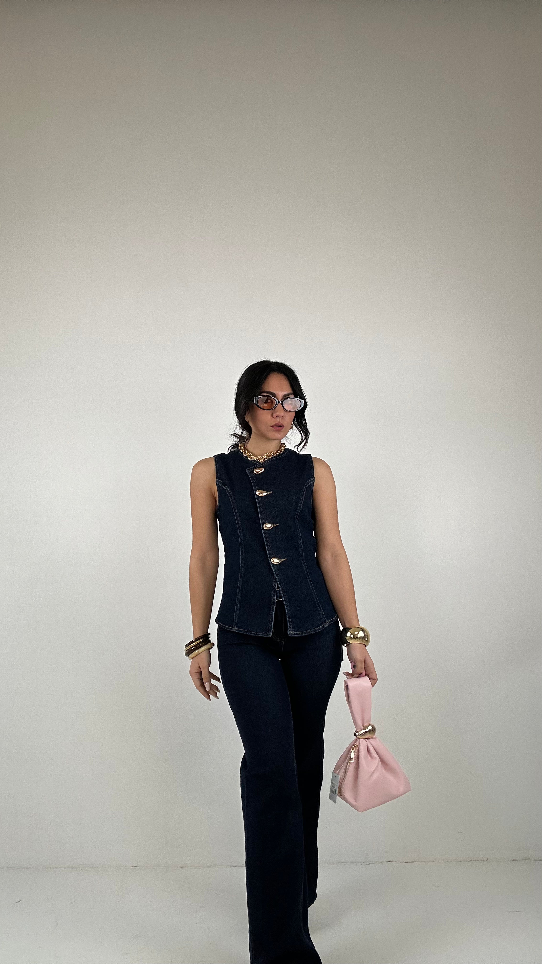 Completo CON GILET DENIM - JEANS