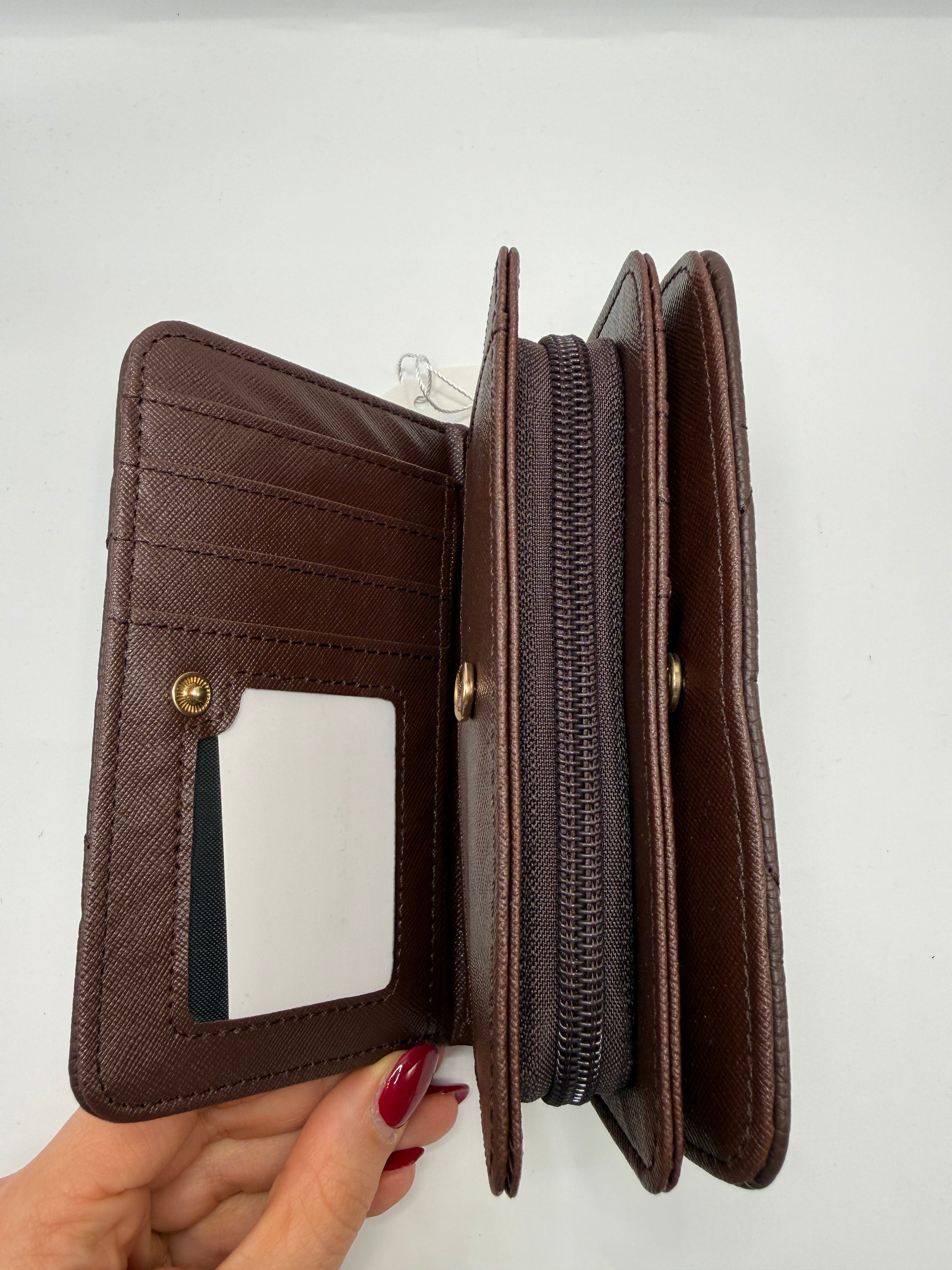 Portafoglio BASIC PELLE - MARRONE