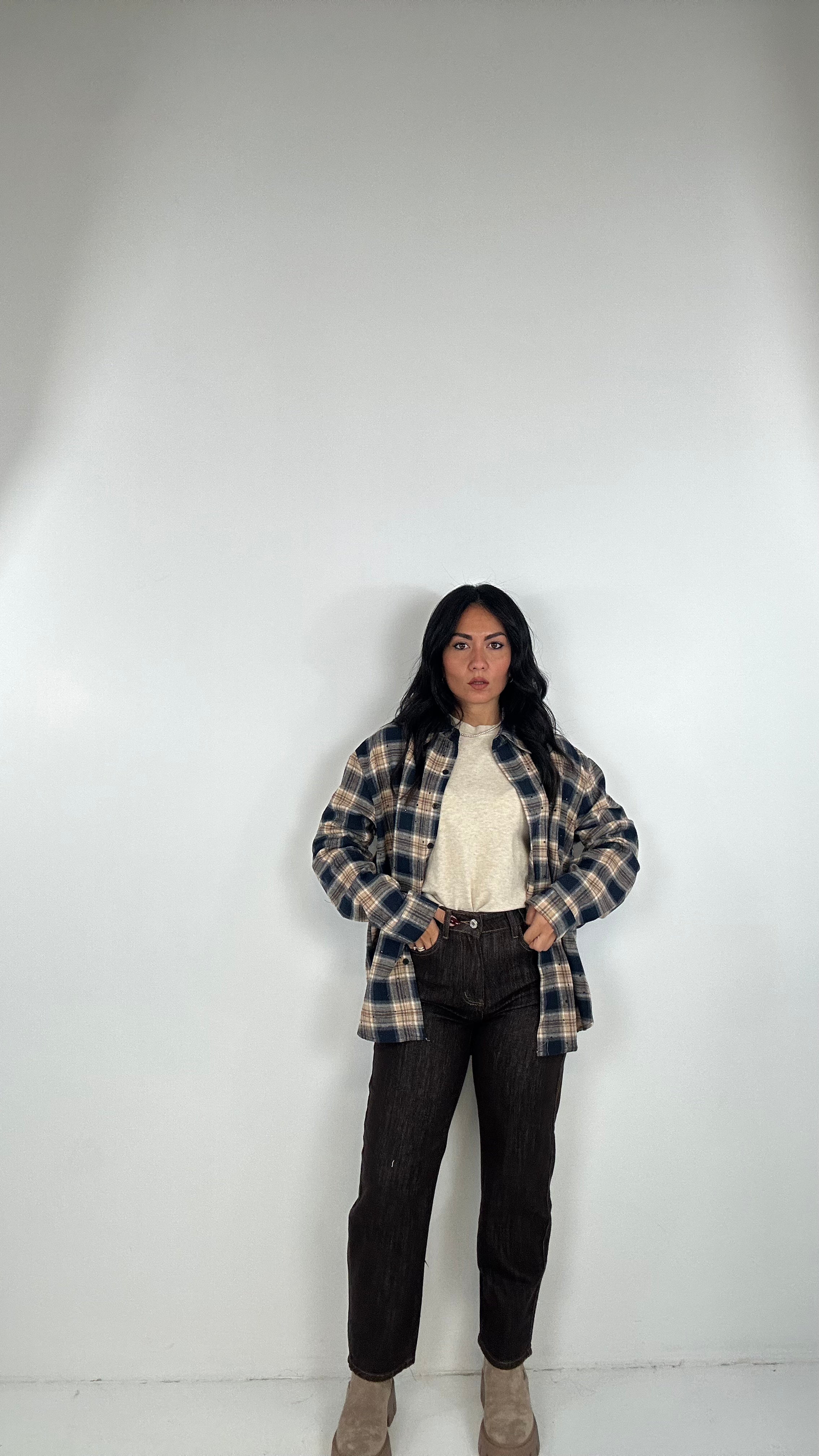 Jeans MOMFIT BROWN - MARRONE