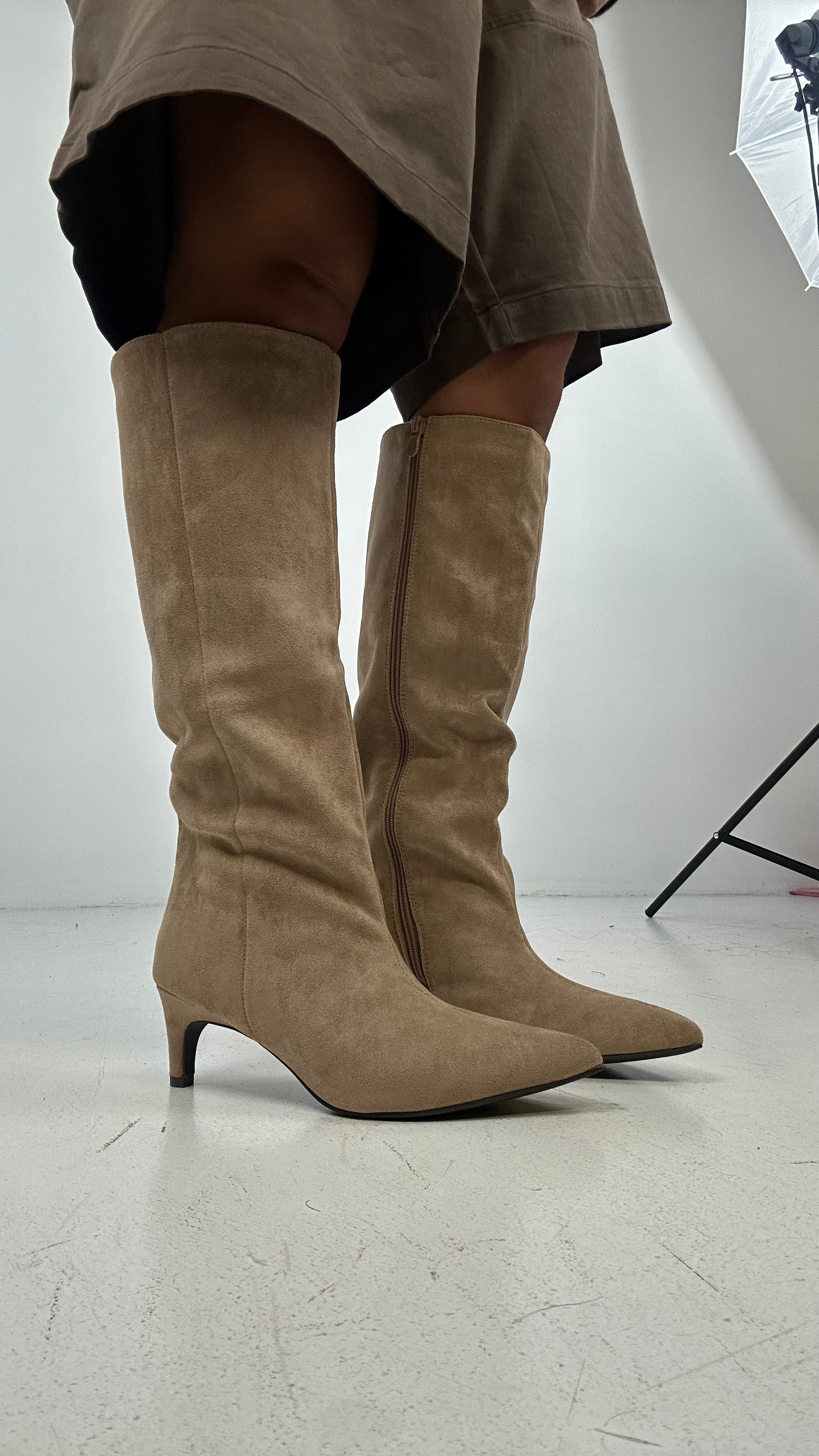 Stivale ECOCAMOSCIO - BEIGE