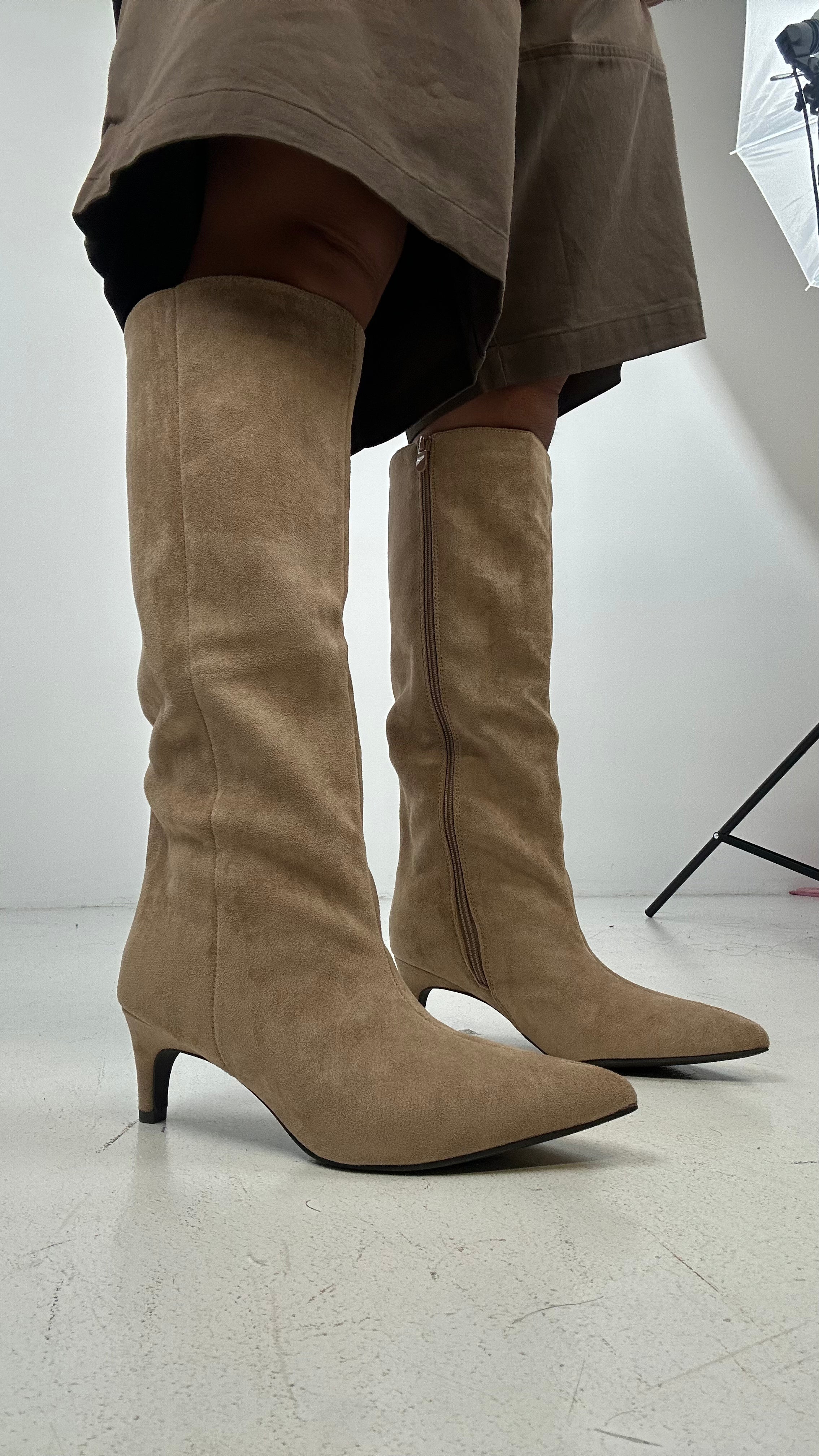 Stivale ECOCAMOSCIO - BEIGE