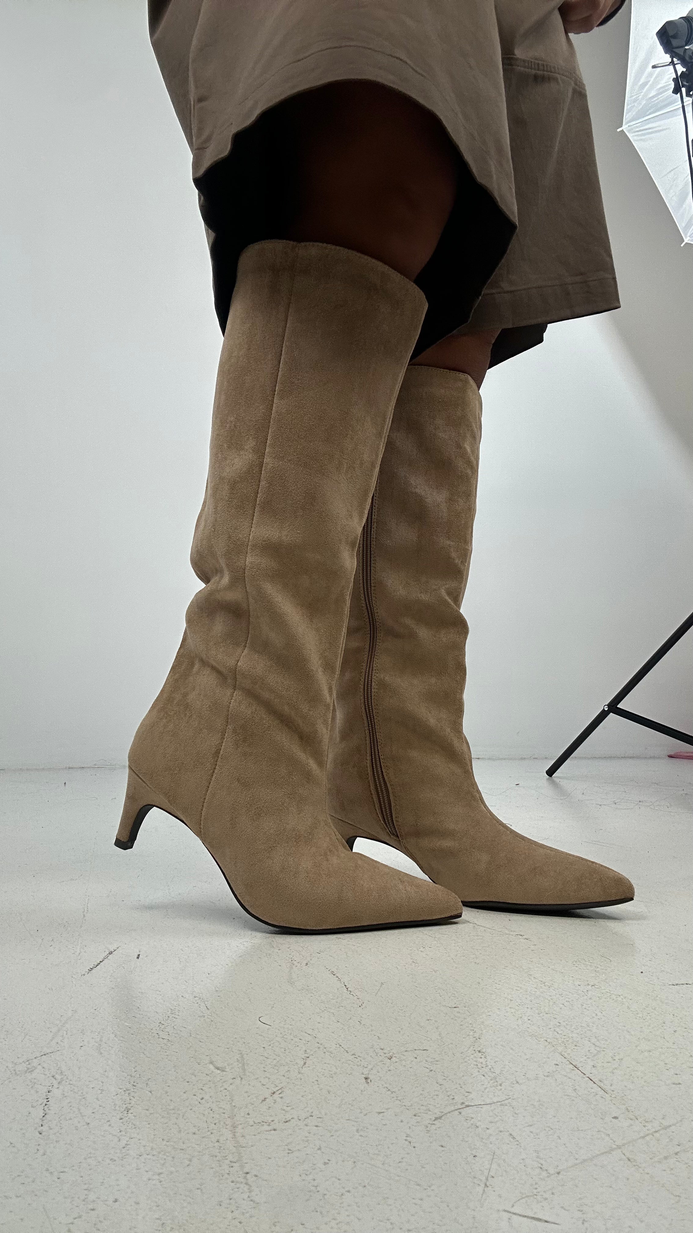 Stivale ECOCAMOSCIO - BEIGE