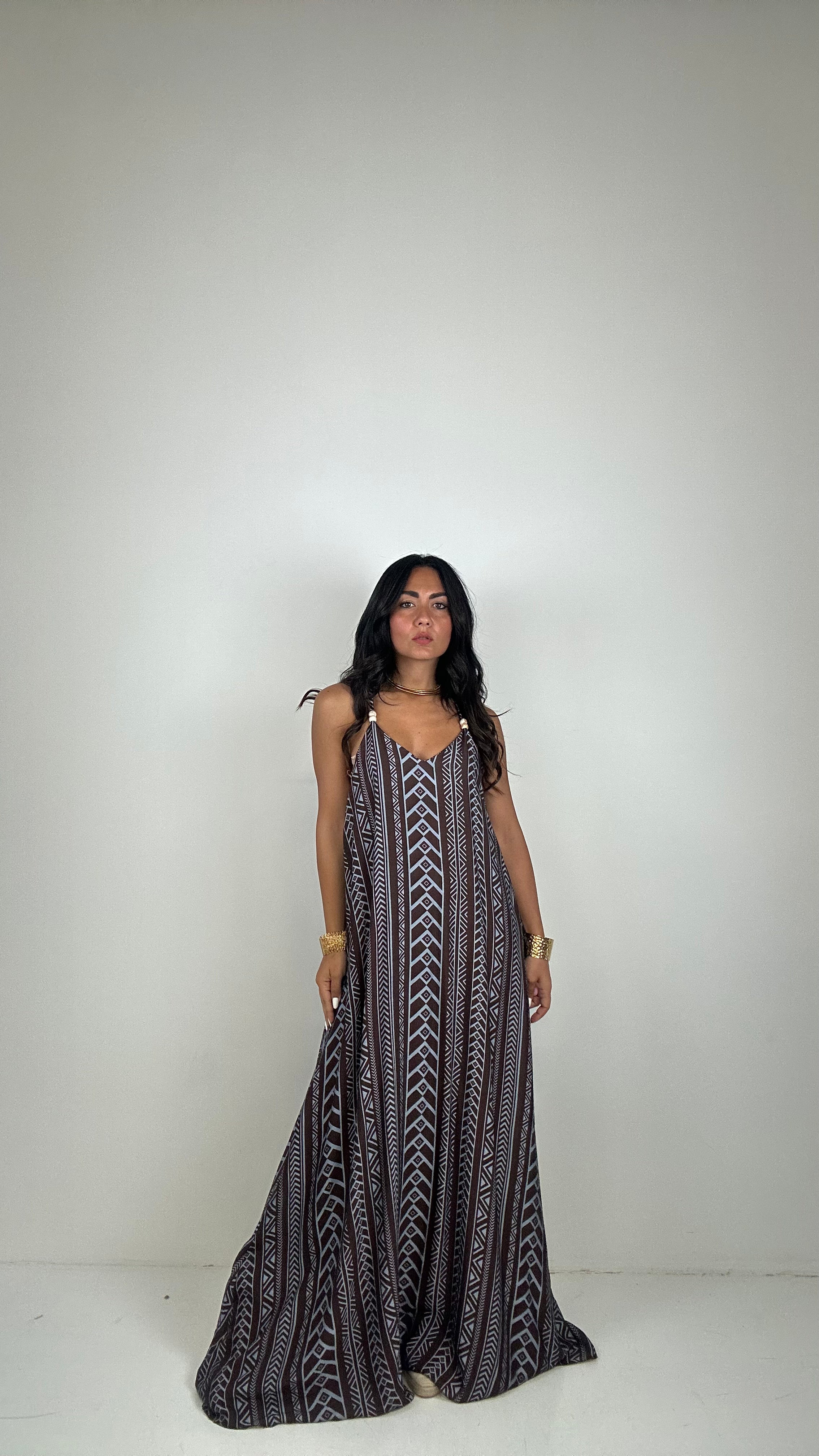 Vestito TRIBU' - CELESTE