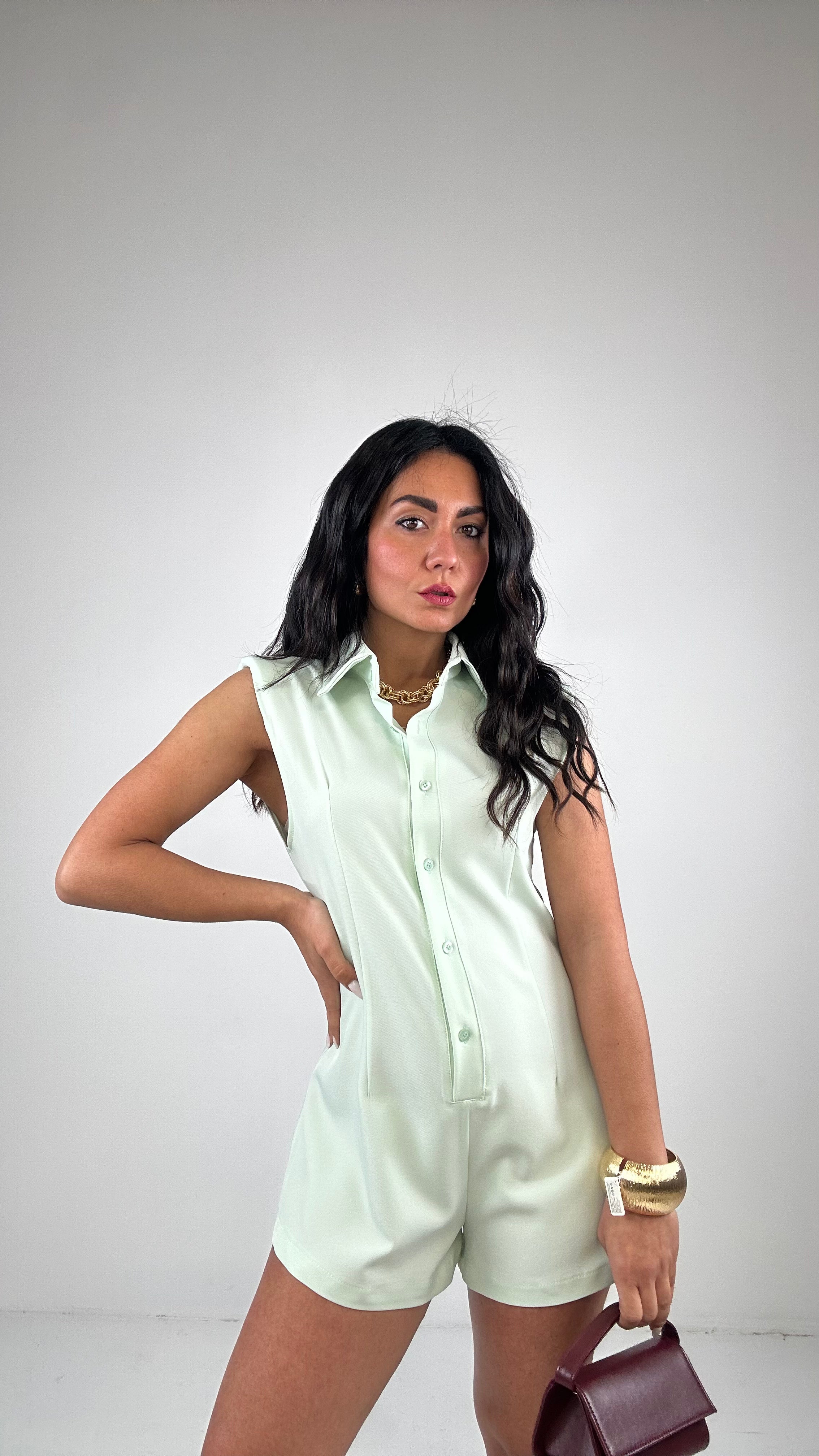 Tutina SPALLINA - VERDE MENTA