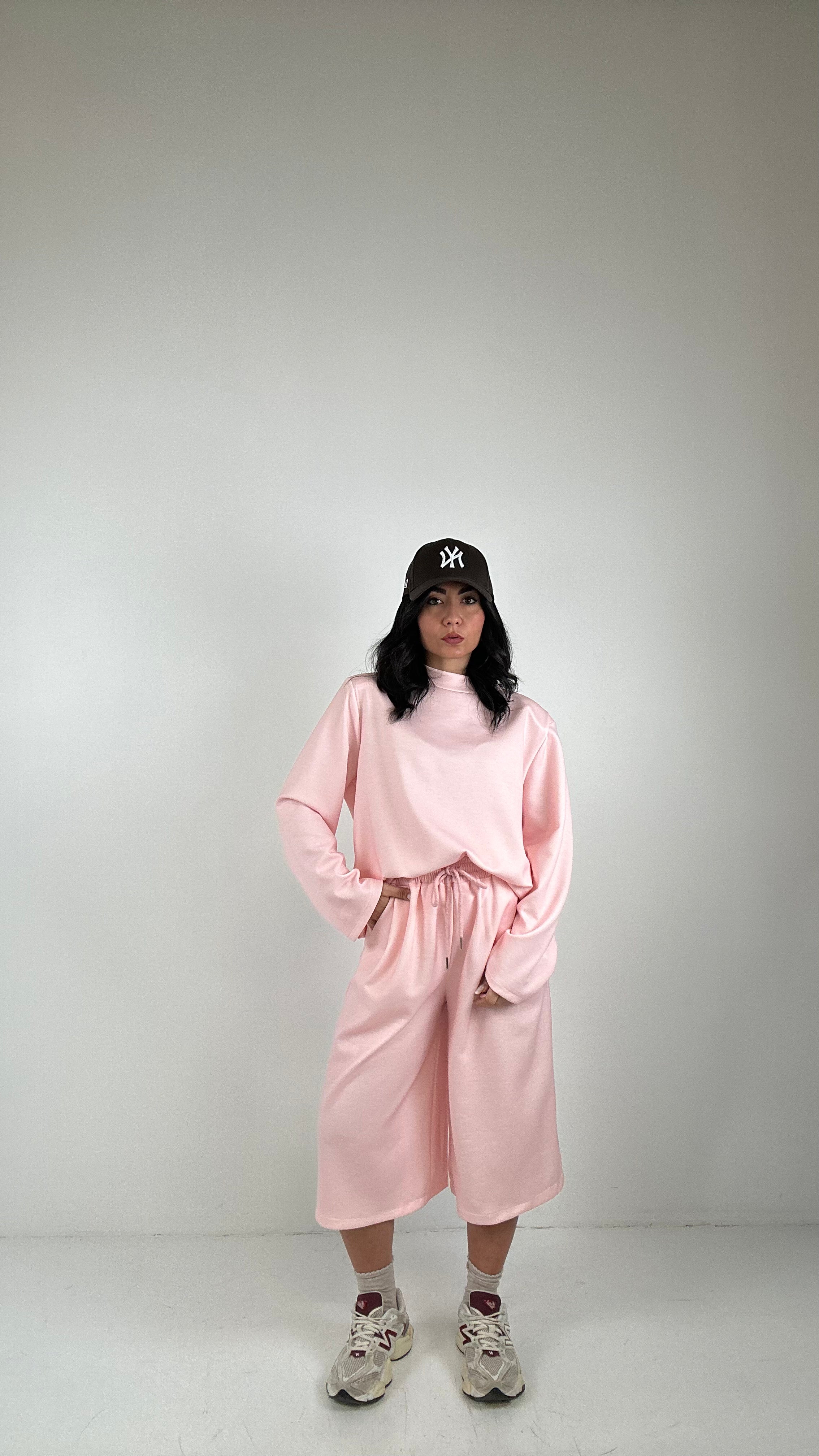 Completo BERMUDA E SPALLINA - ROSA