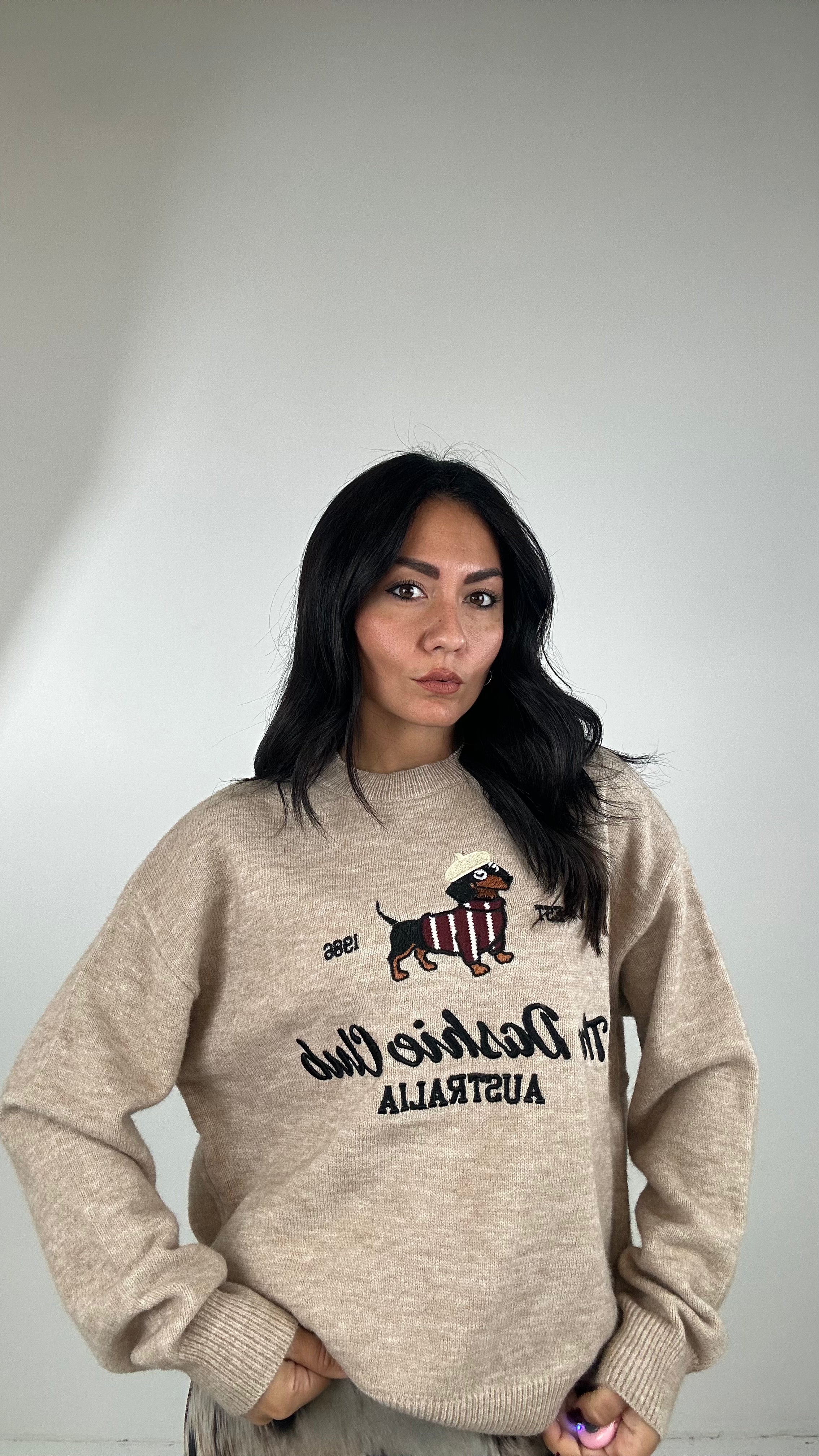 Pull BASSOTTO DASHIECLUB - BEIGE