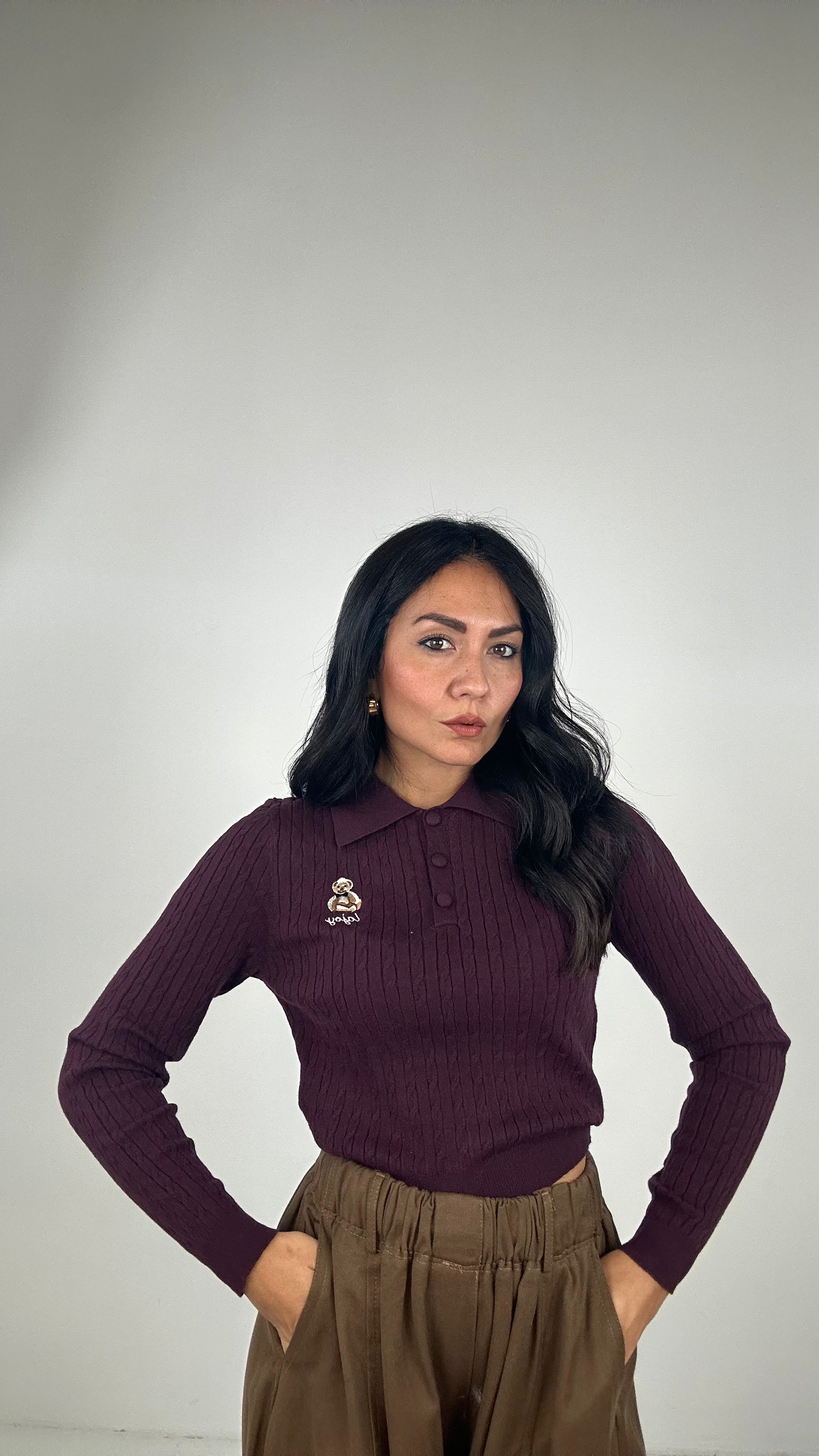 Polo TRECCIA ORSETTO - BORDEAUX