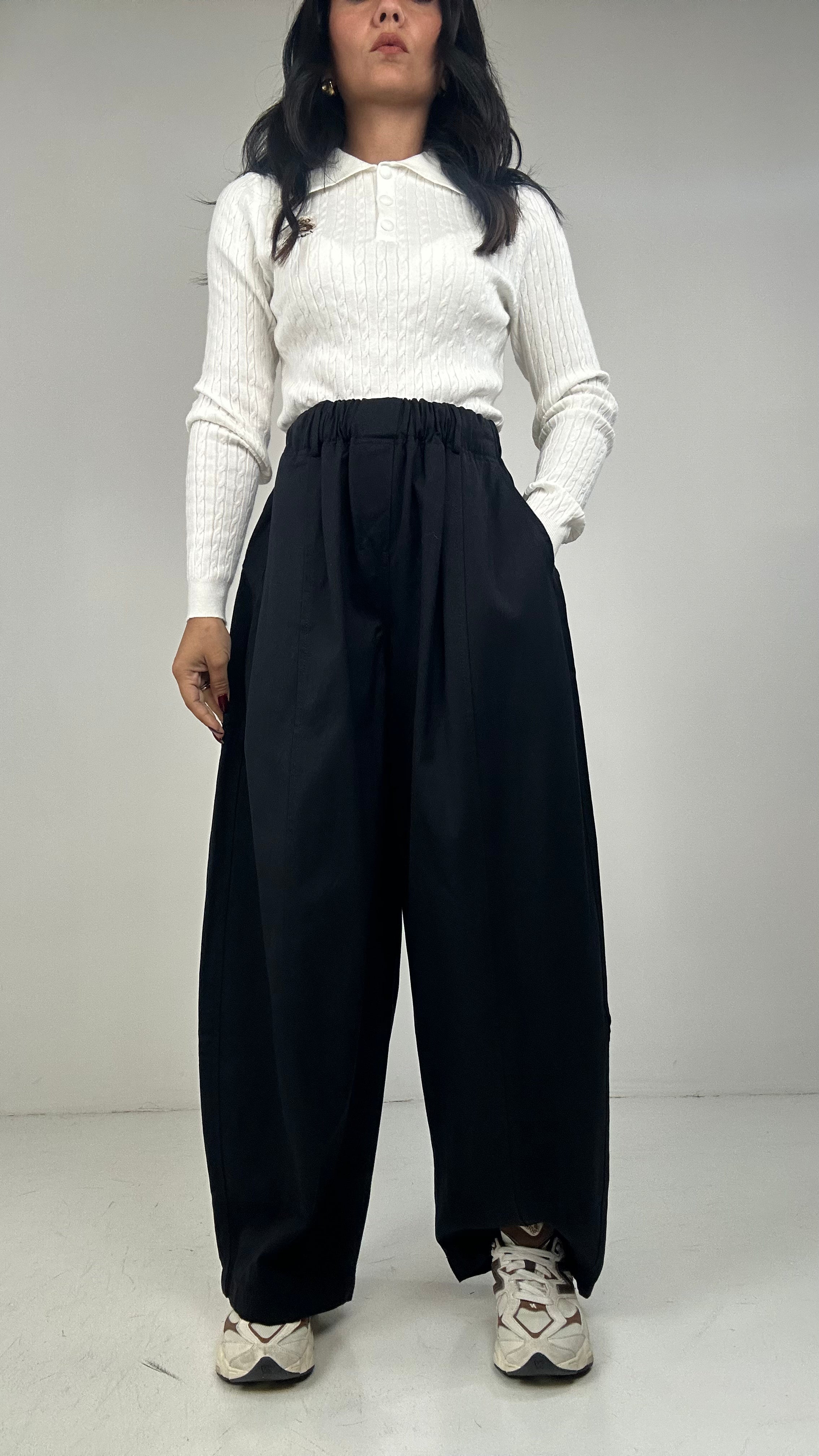 Pantalone COTTON BALLON - NERO