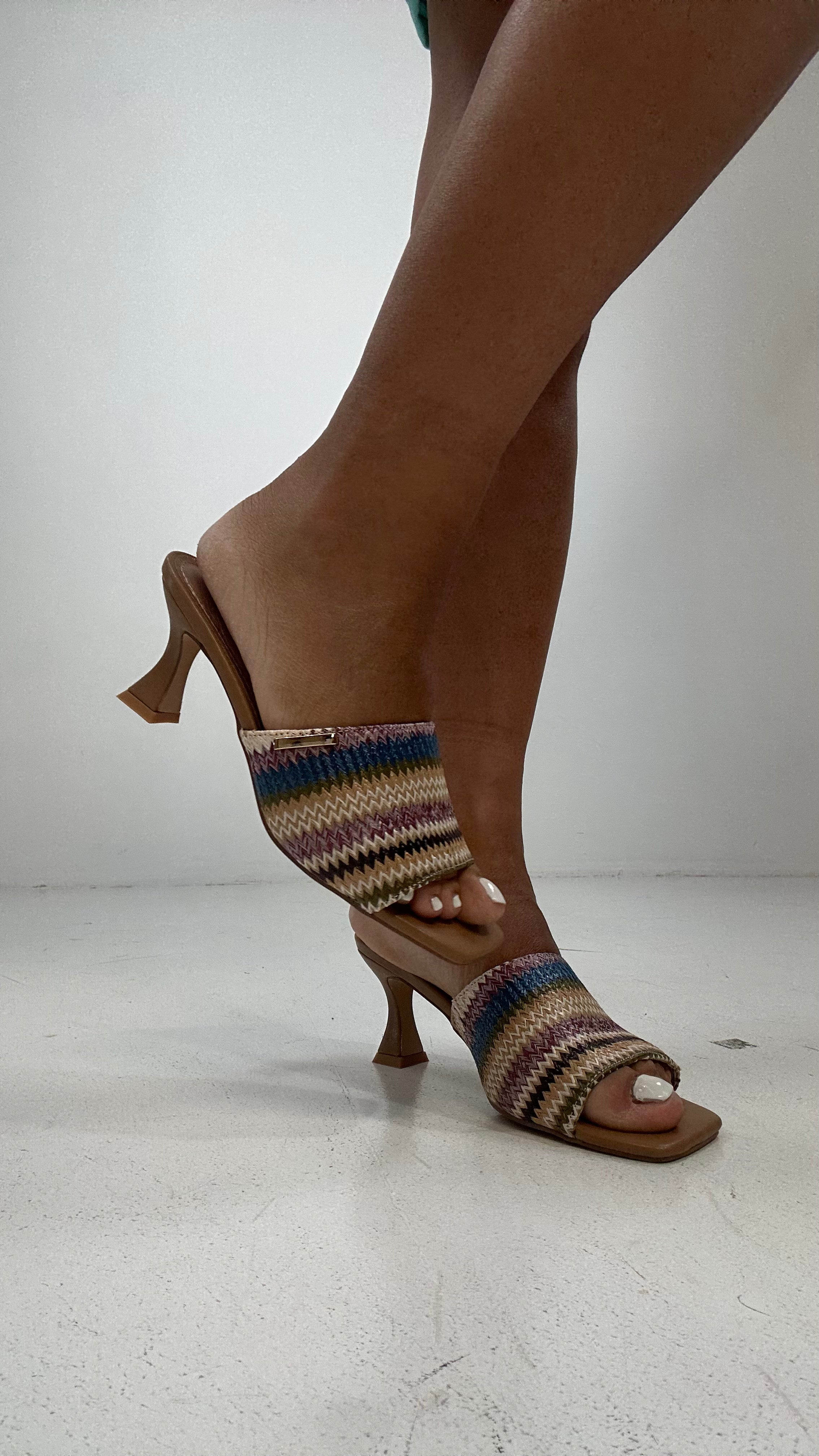 Sabot IN PAGLIA RURU - MULTICOLOR