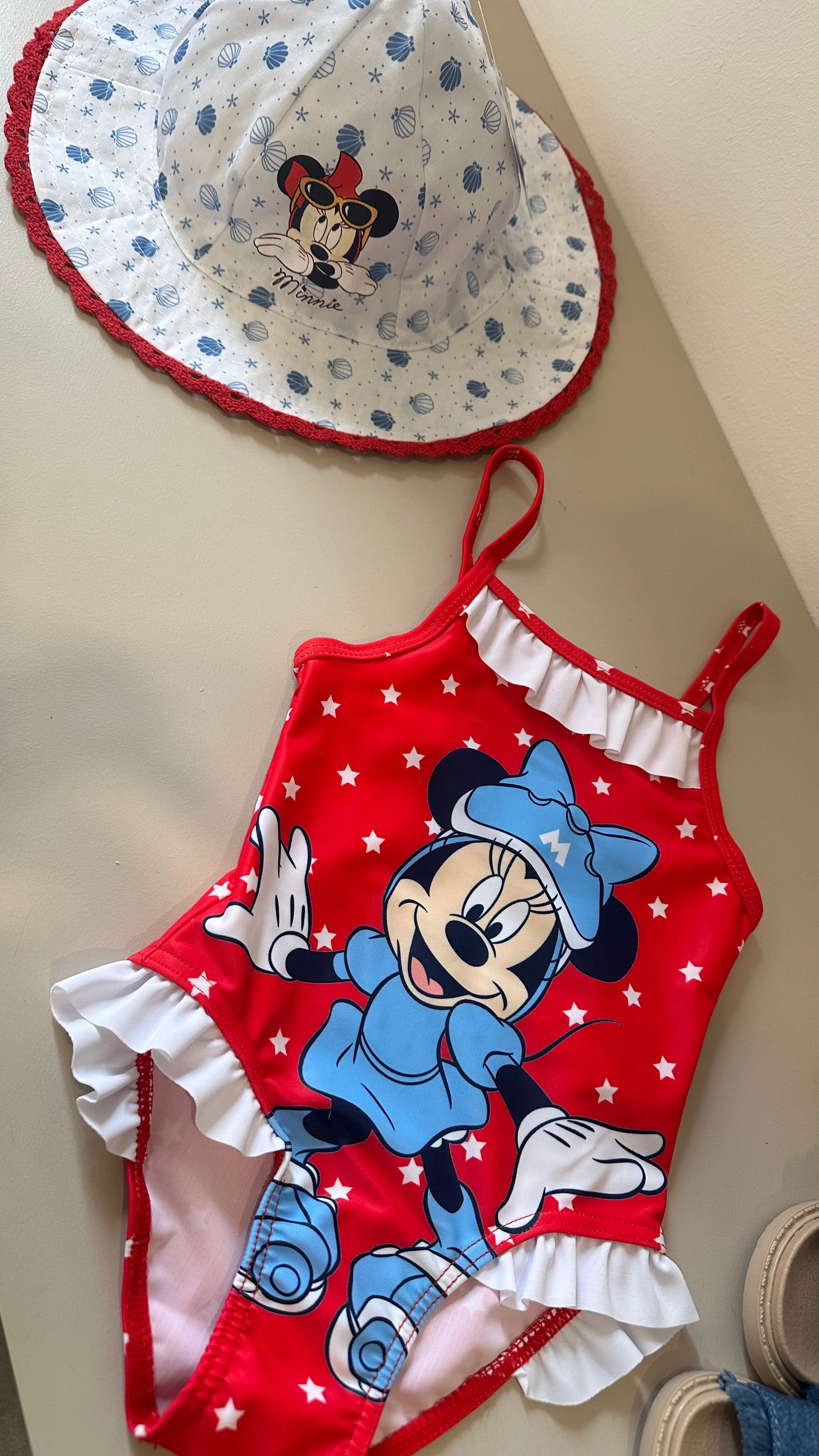 Costume DA BAGNO MINNIE 12-36M - ROSSO