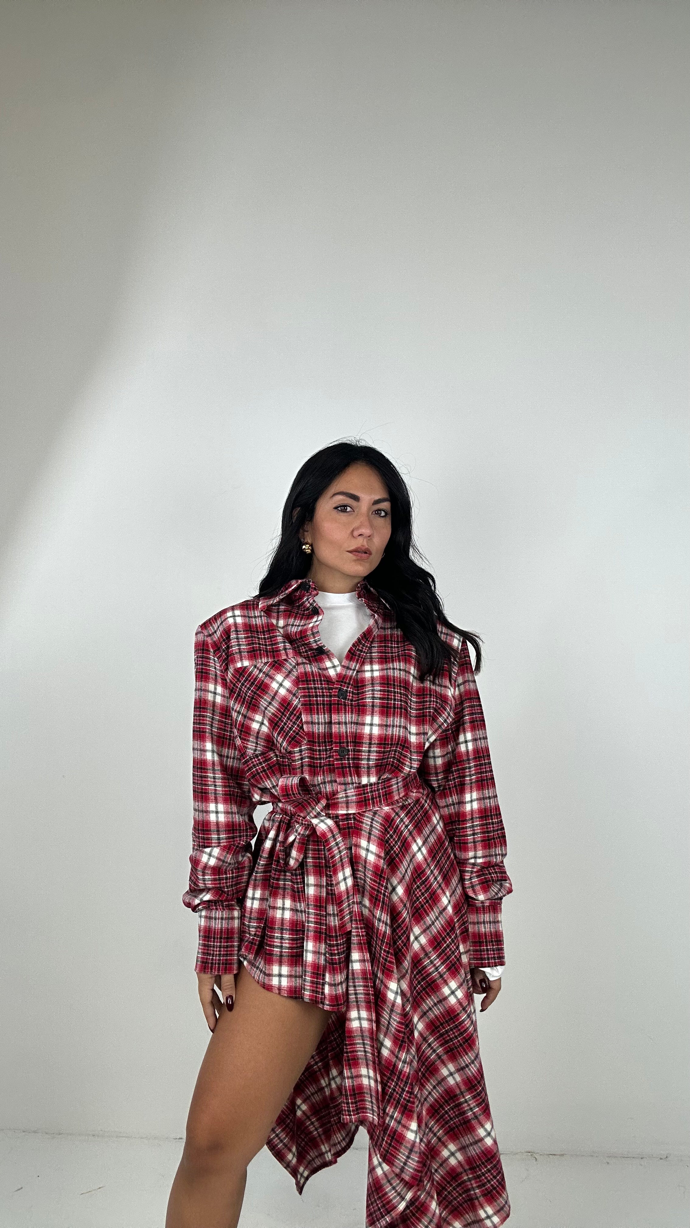 Camicia LUMINA SPALLINA - ROSSO