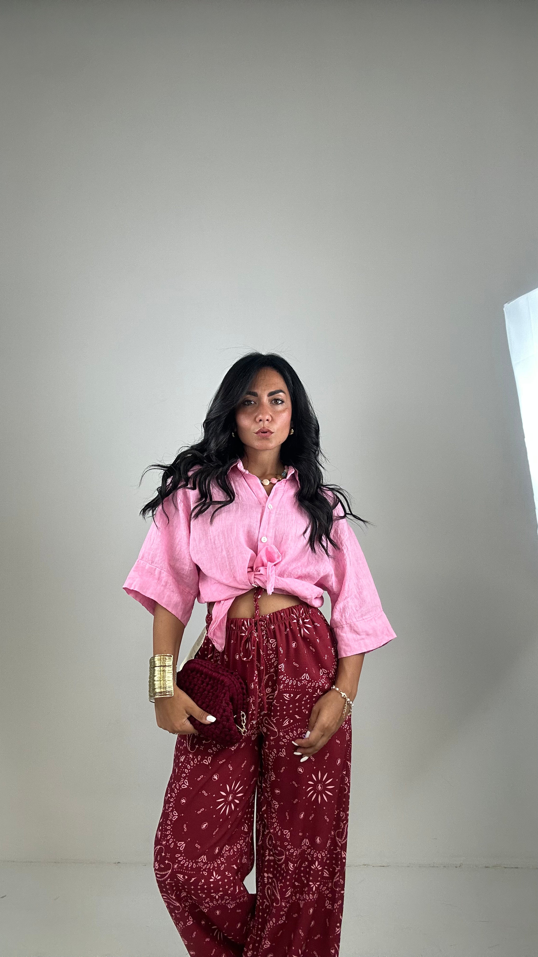 Pantalone BANDANA - BORDEAUX
